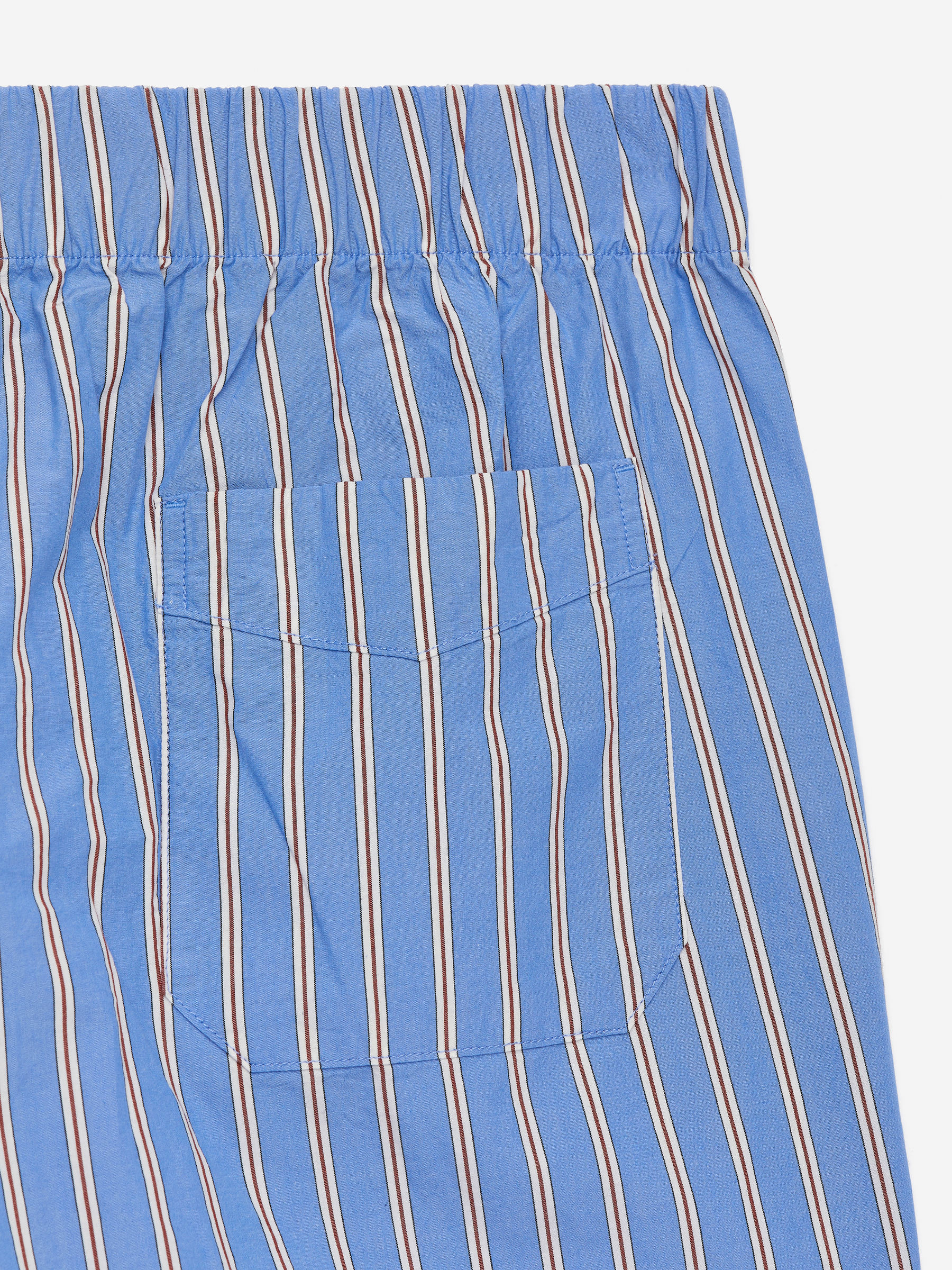 Pyjama Shorts - Blue/White/Brown - Regular fit - Men - StillMedia/DescriptiveDetail - 2