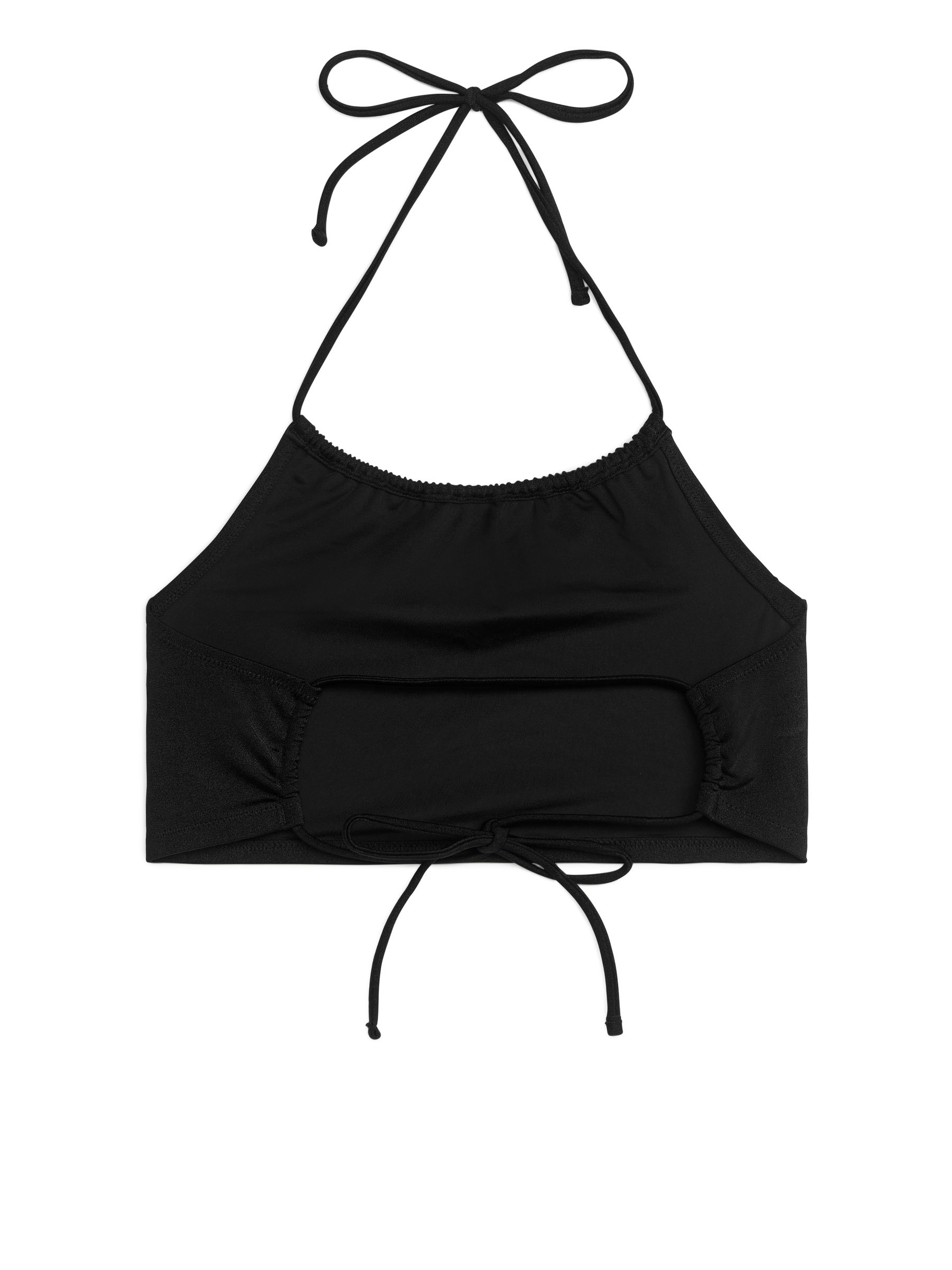 Top de bikini con cuello halter - Negro - Women - StillMedia/DescriptiveStillLife - 1