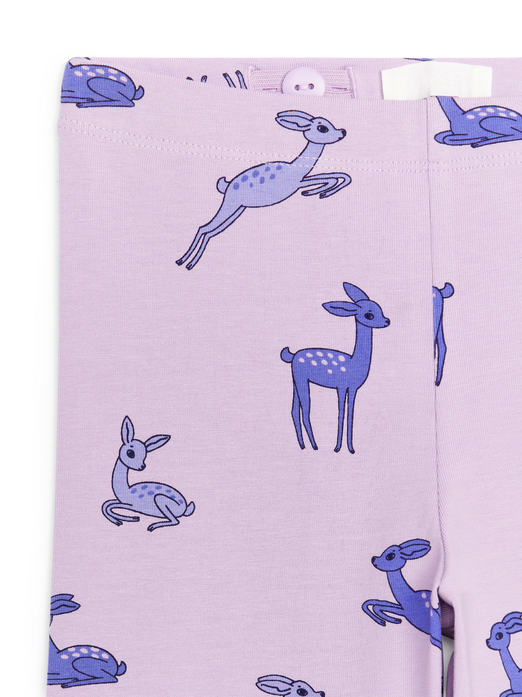 Jersey Leggings - Lilac/Reindeer - Slim fit - Children - 0499926136