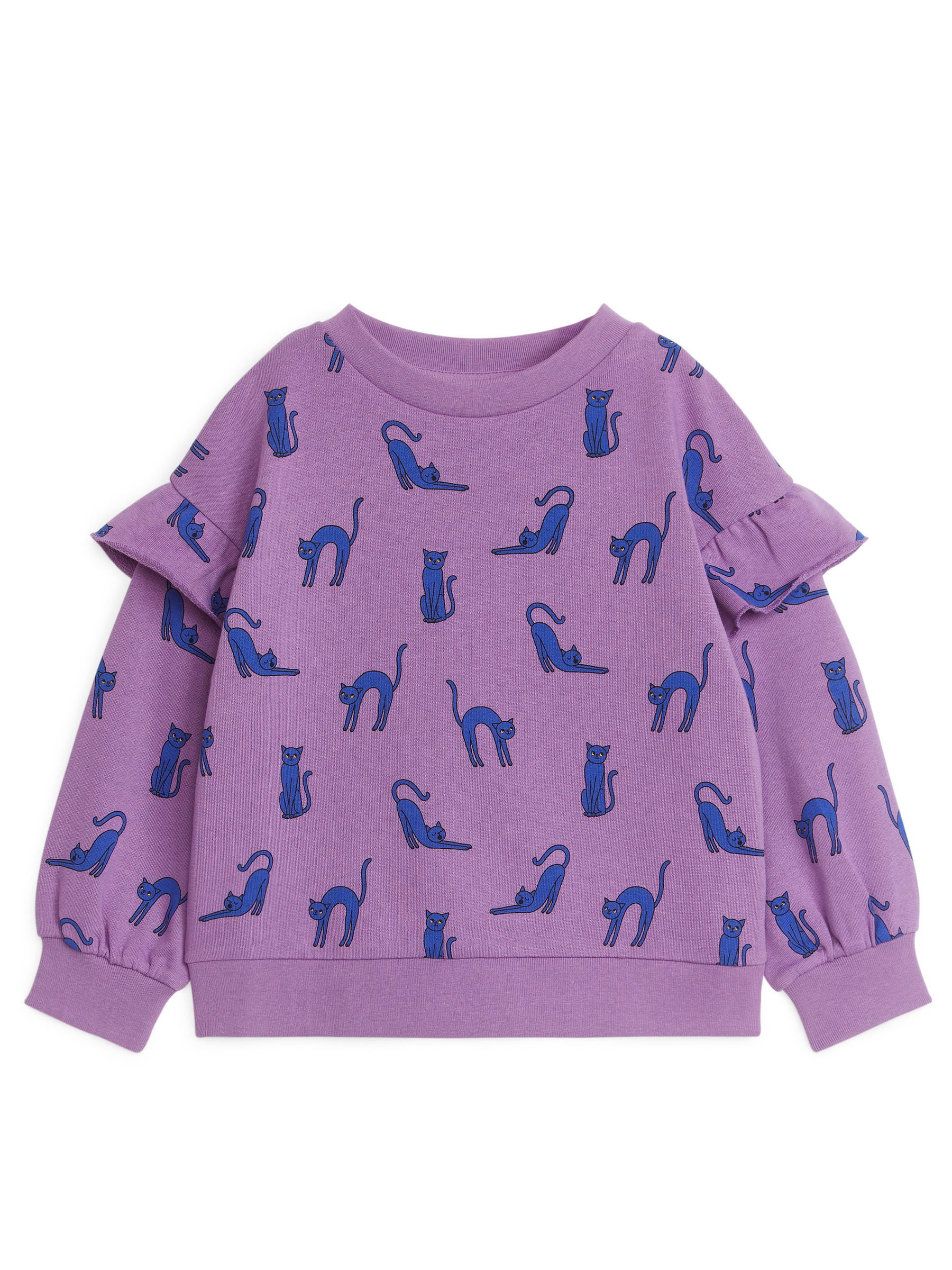 Sweatshirt mit Rüschen - Flieder/Katzen - Relaxed Fit - Children - StillMedia/DescriptiveStillLife - 6