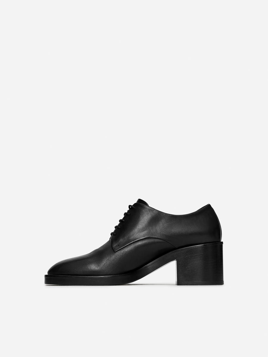 Heeled Derby Shoes-#272628-12507