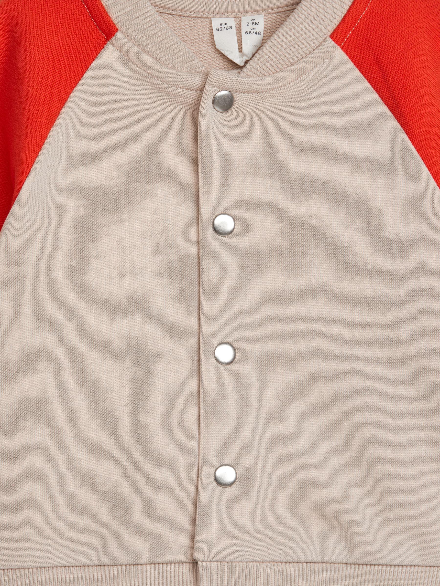 Chaqueta estilo universitario de punto - Naranja/beige - Corte estándar - Children - StillMedia/DescriptiveDetail - 1