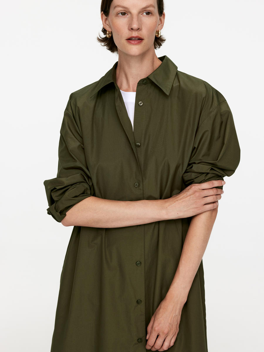 Oversize-Hemdkleid - Khaki - Oversize - Women - 1224874003