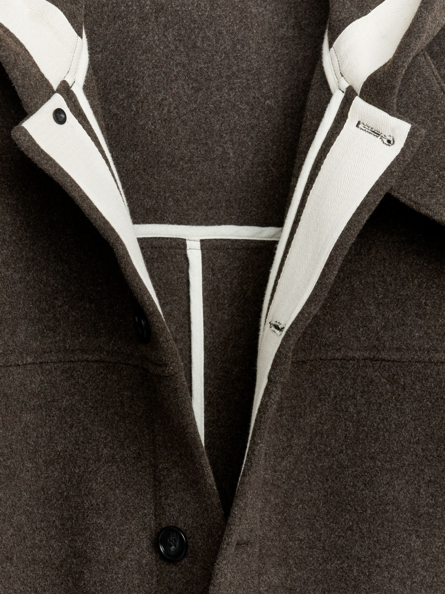 Hooded Duffle Coat - Brown Melange - Regular fit - Men - StillMedia/DescriptiveDetail - 3