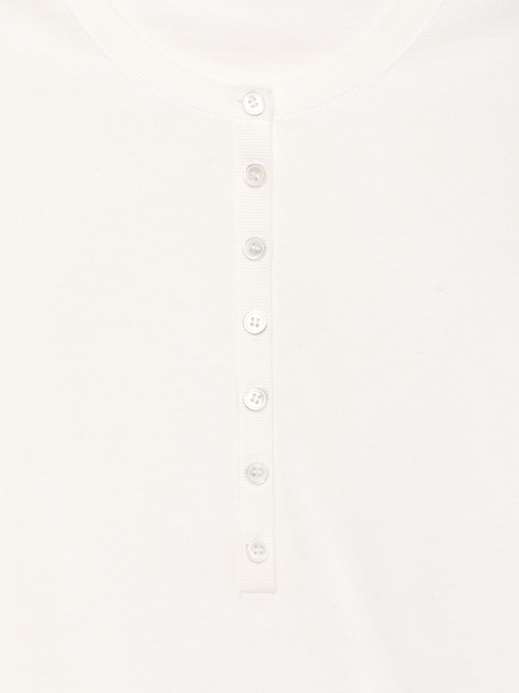 Henley-Oberteil aus Baumwolle - Weiß - Slim Fit - Damen - StillMedia/DescriptiveDetail - 2