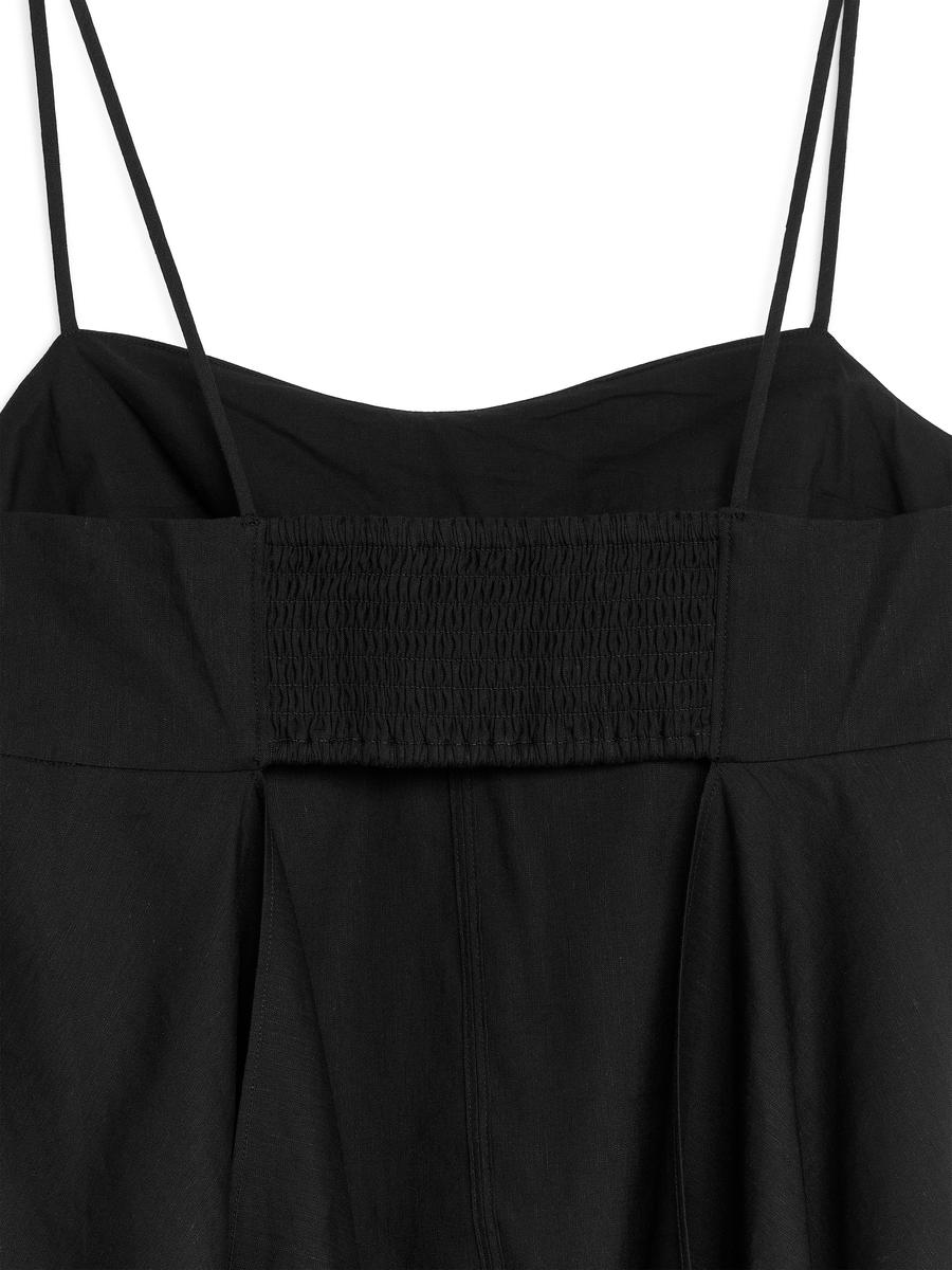 Back-Detail Strap Top - Black - Slim fit - Women - 1230479001