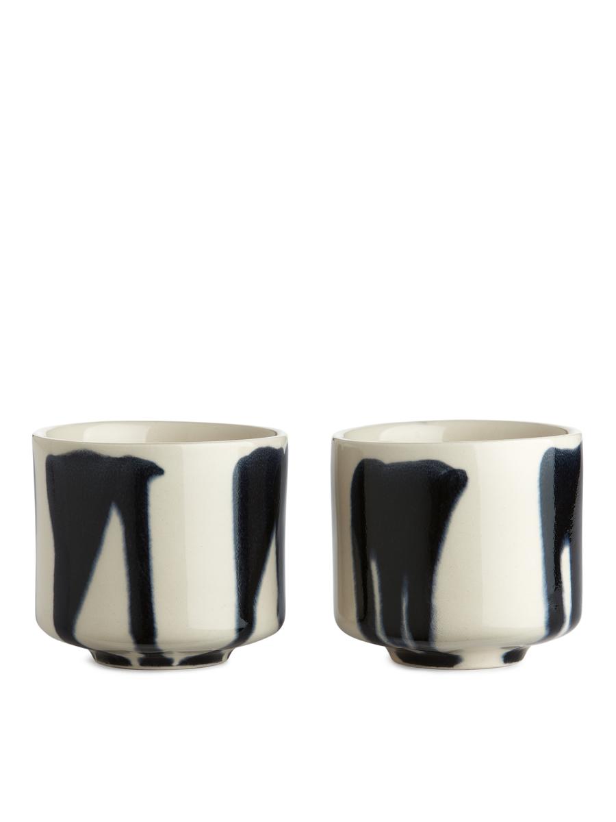 Stoneware Cups Set of 2-#F3F3F0-4354