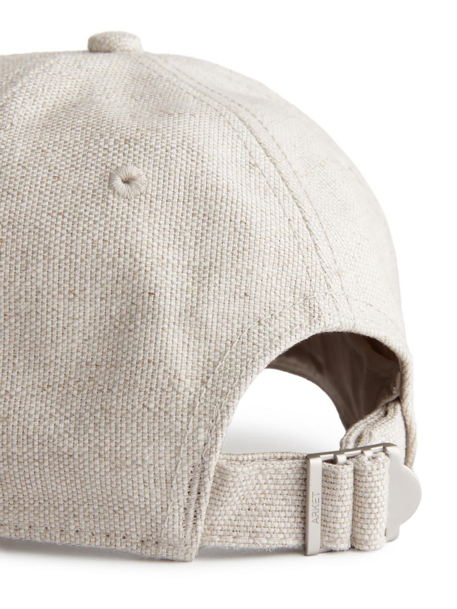 Linen Cap-#C7C1B2-7530