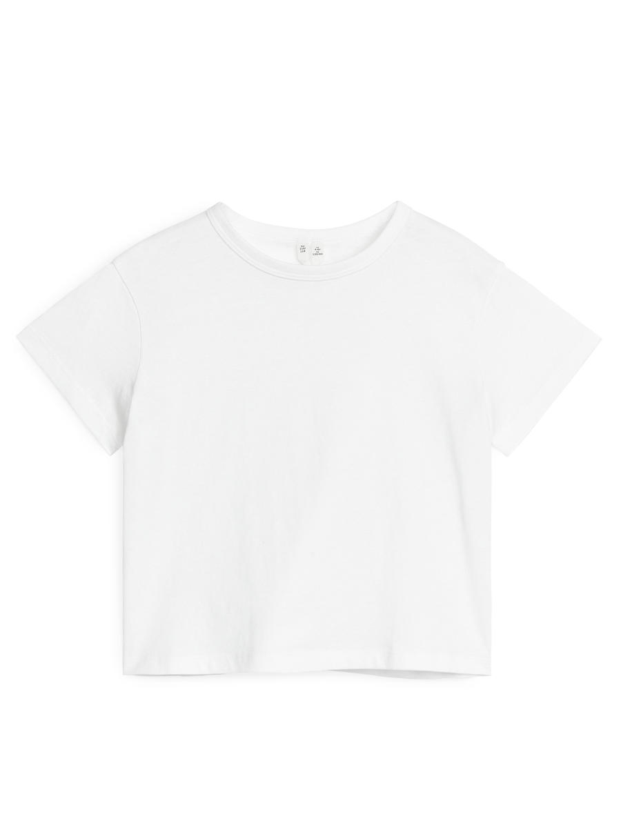 Crew-Neck T-shirt-White-7338