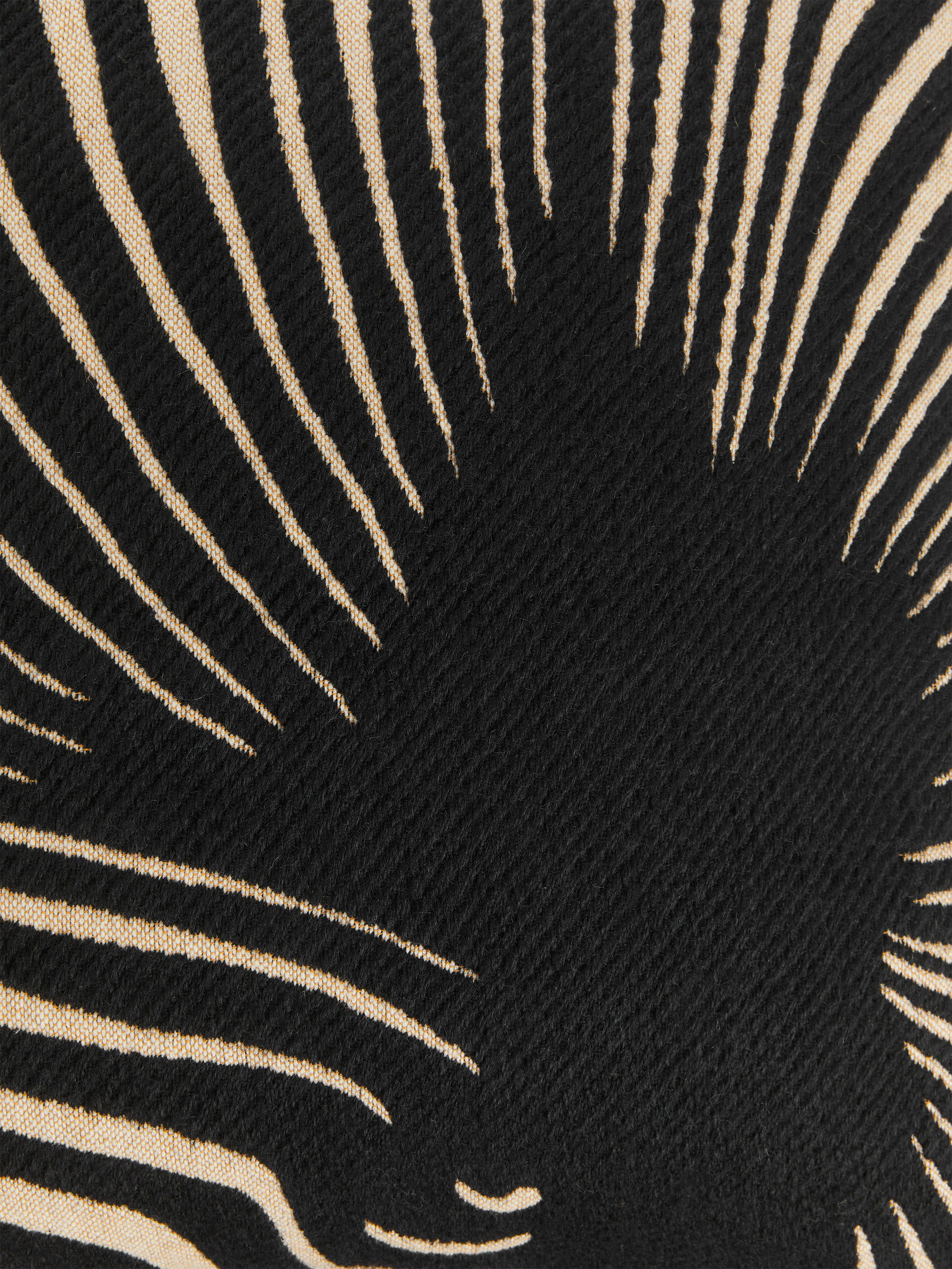 Cotton Wool Cushion Cover 50 x 50 cm - Black/Off White - Homeware - StillMedia/DescriptiveDetail - 2