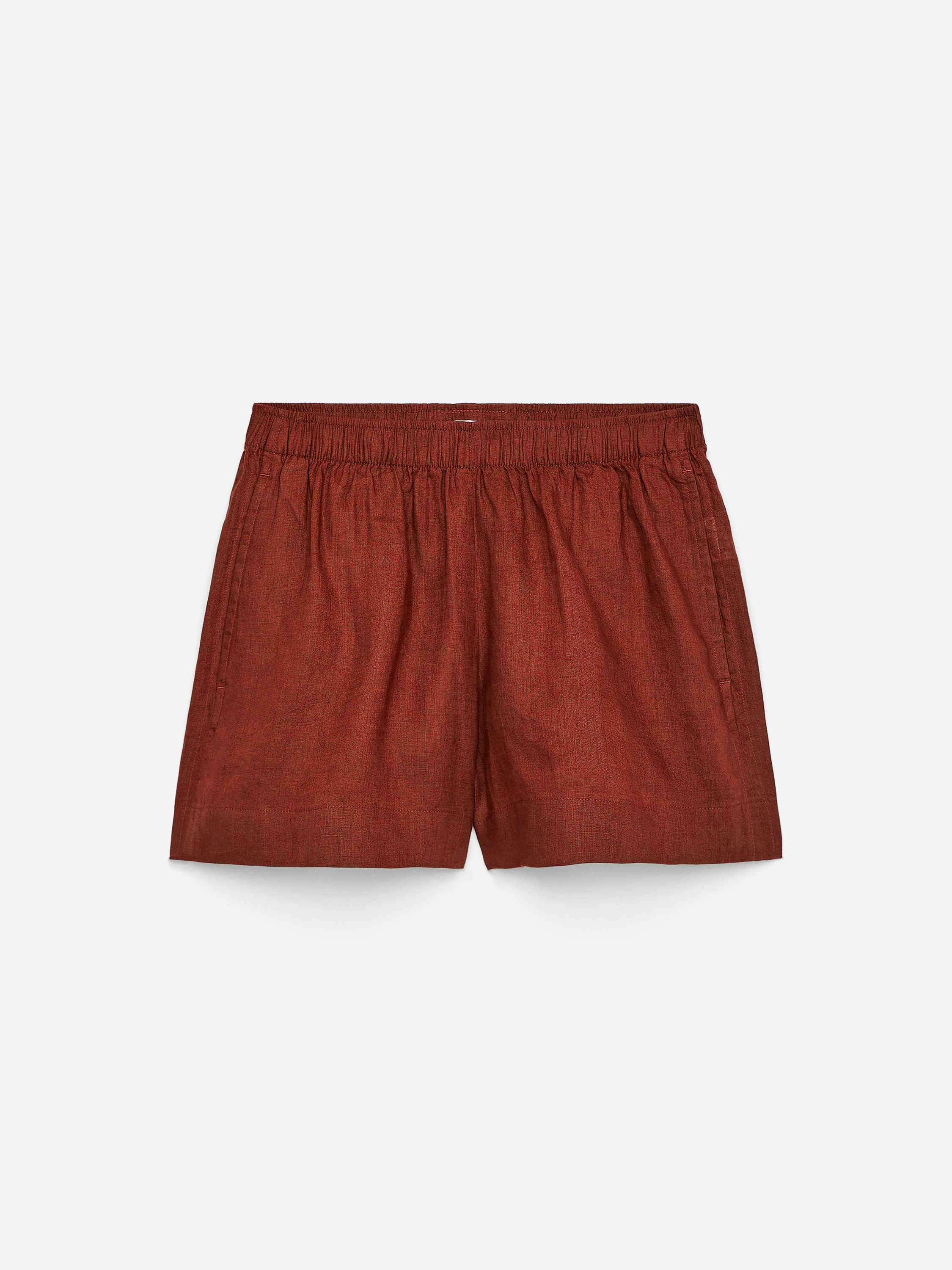 Linen Shorts – Khaki Green – Women – ARKET WW