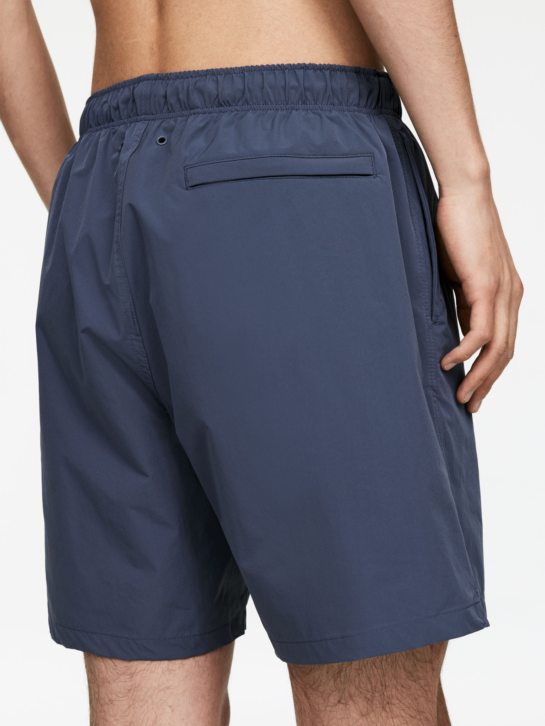 Sporty Swim Shorts - Blue - Regular fit - Men - StillMedia/Lookbook - 5