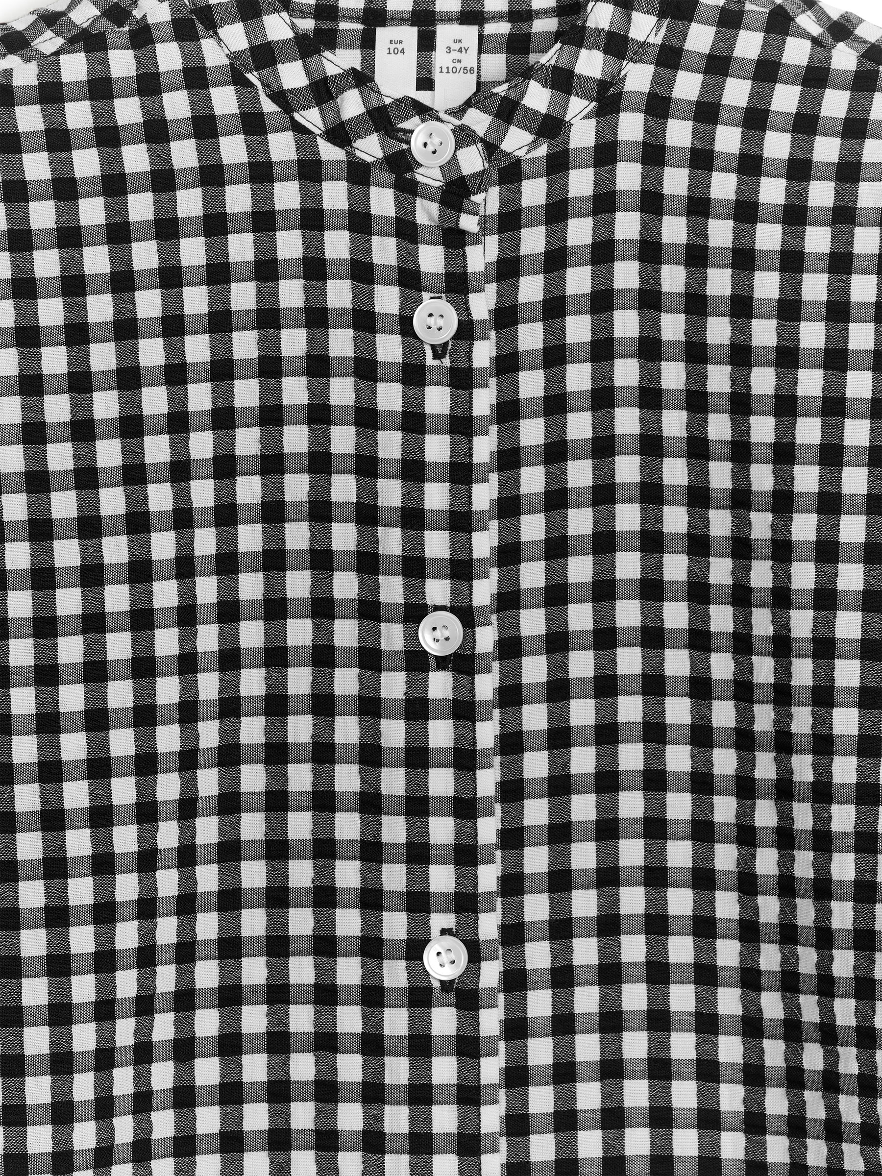 Legere Baumwollbluse - Schwarz/Karos - Regular Fit - Kinder - StillMedia/DescriptiveDetail - 5