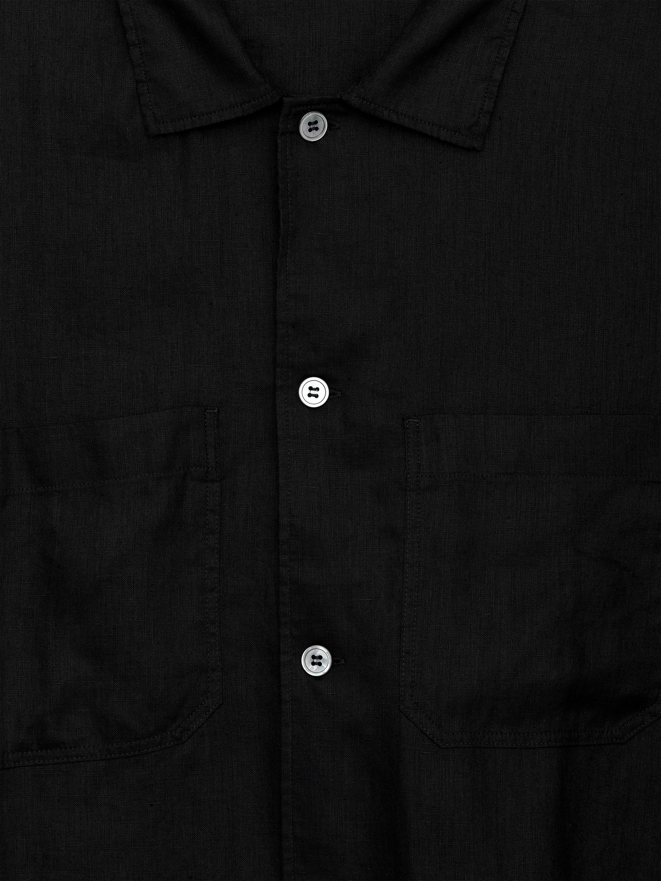 Relaxed Linen Shirt – Black – Men – ARKET GB
