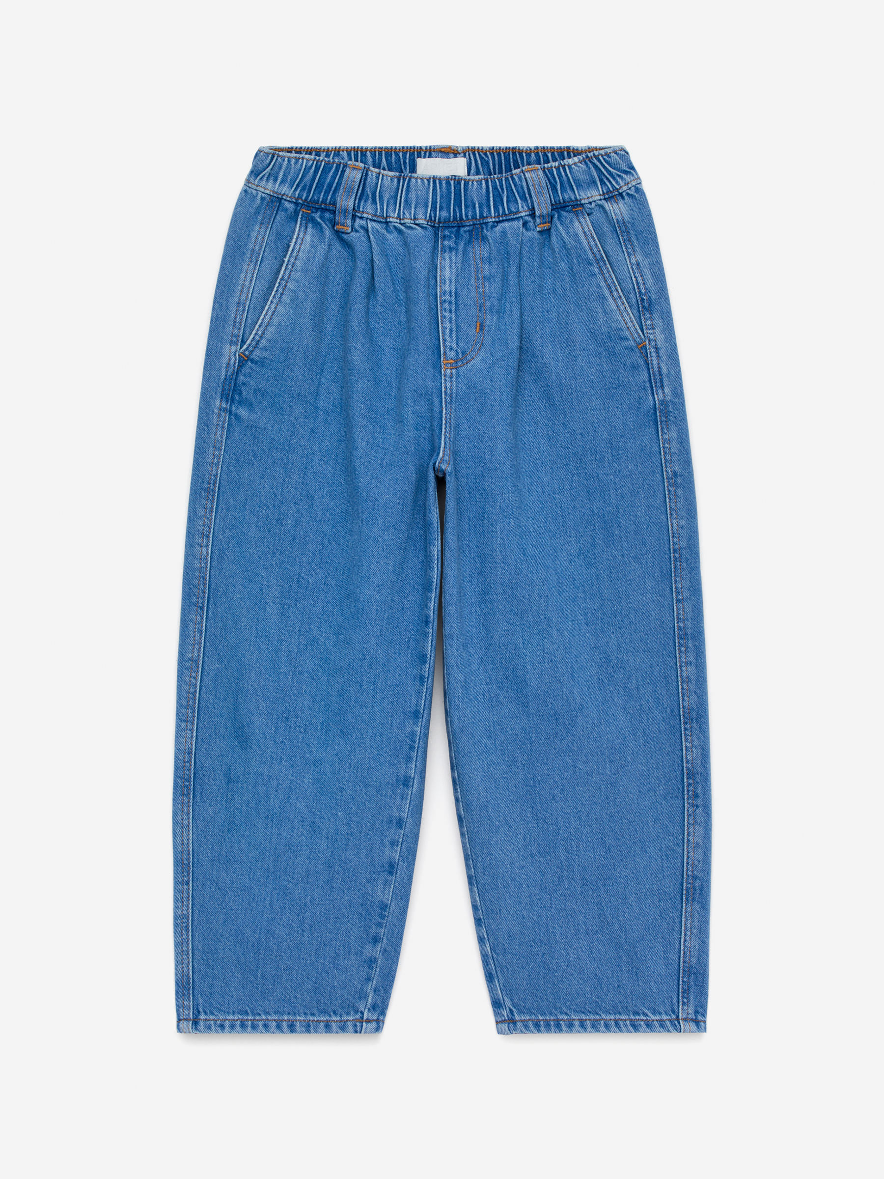 Washed Denim Trousers-#40427C-14899