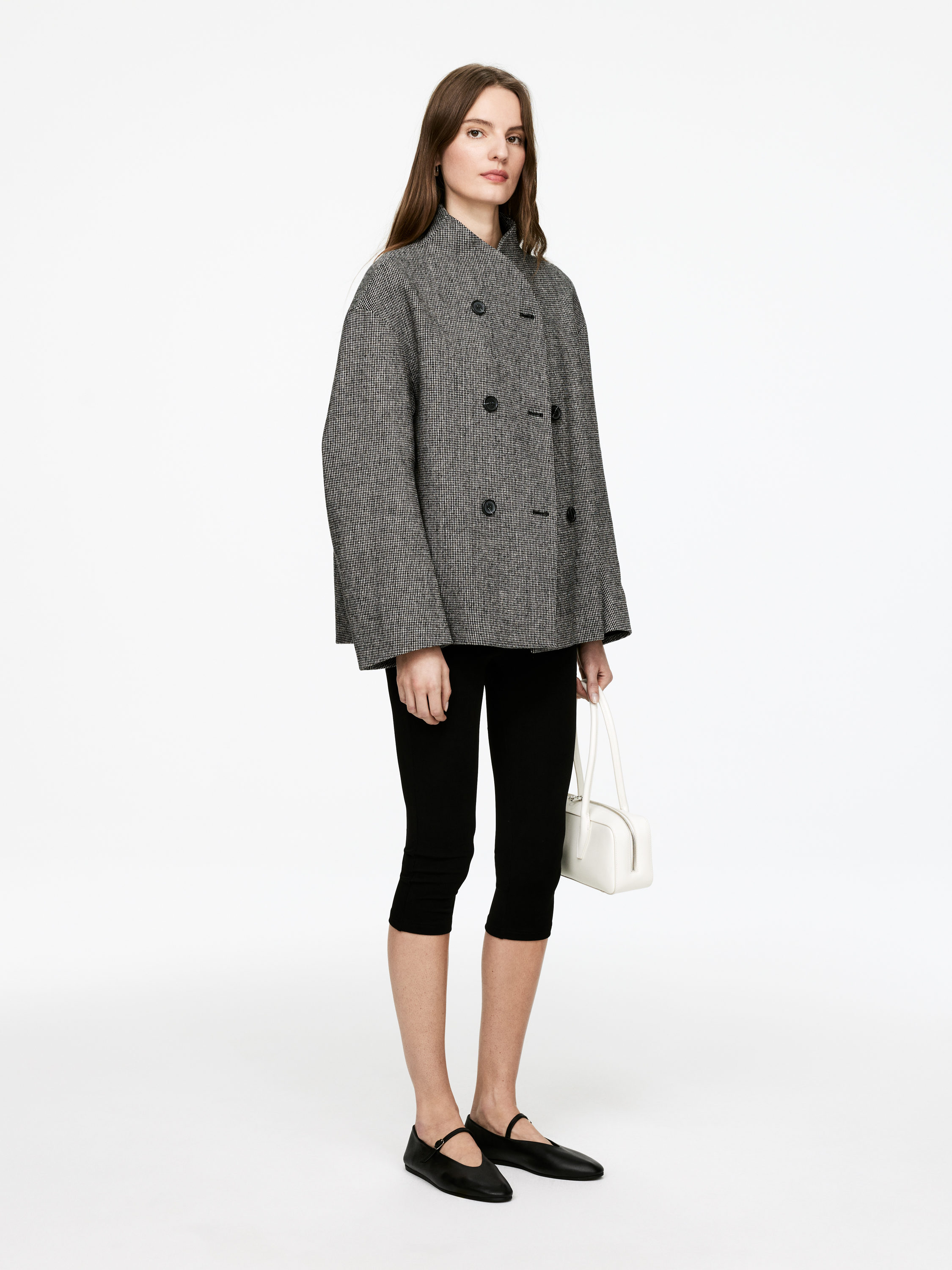 Shawl-Collar Coat – Grey – Women – ARKET WW