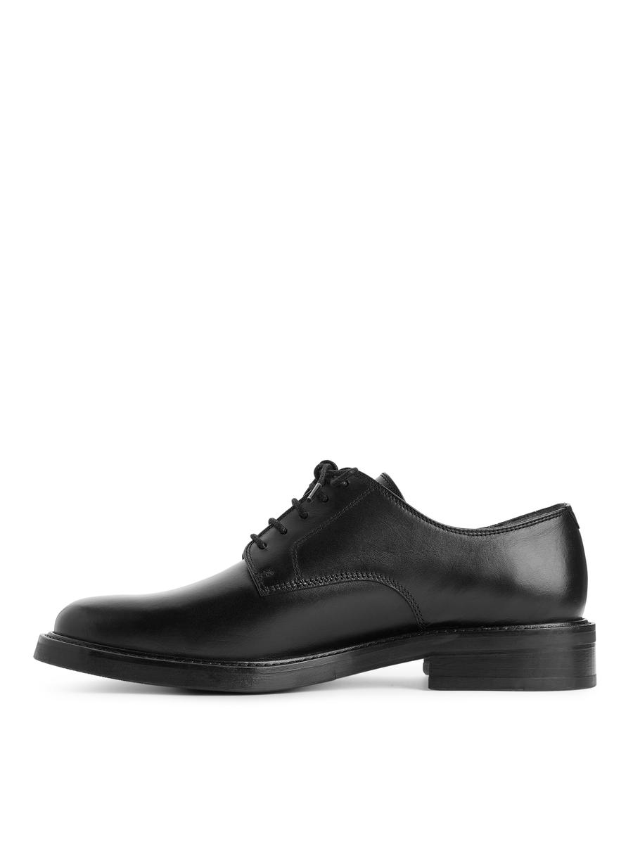 Derby-Schuhe aus Leder - Schwarz - Men - 0758687001