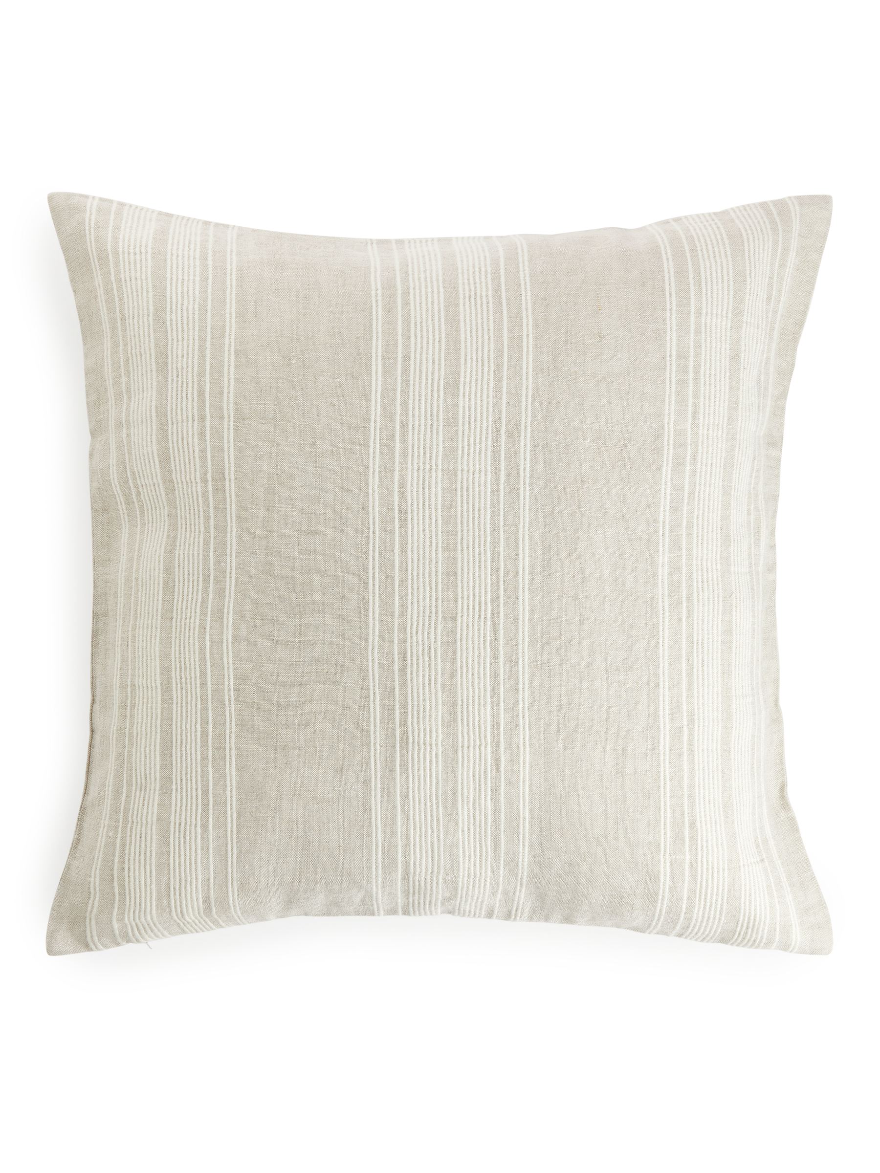 Funda de cojín de lino 50 x 50 cm - Beige/blanco - Homeware - StillMedia/DescriptiveStillLife - 4