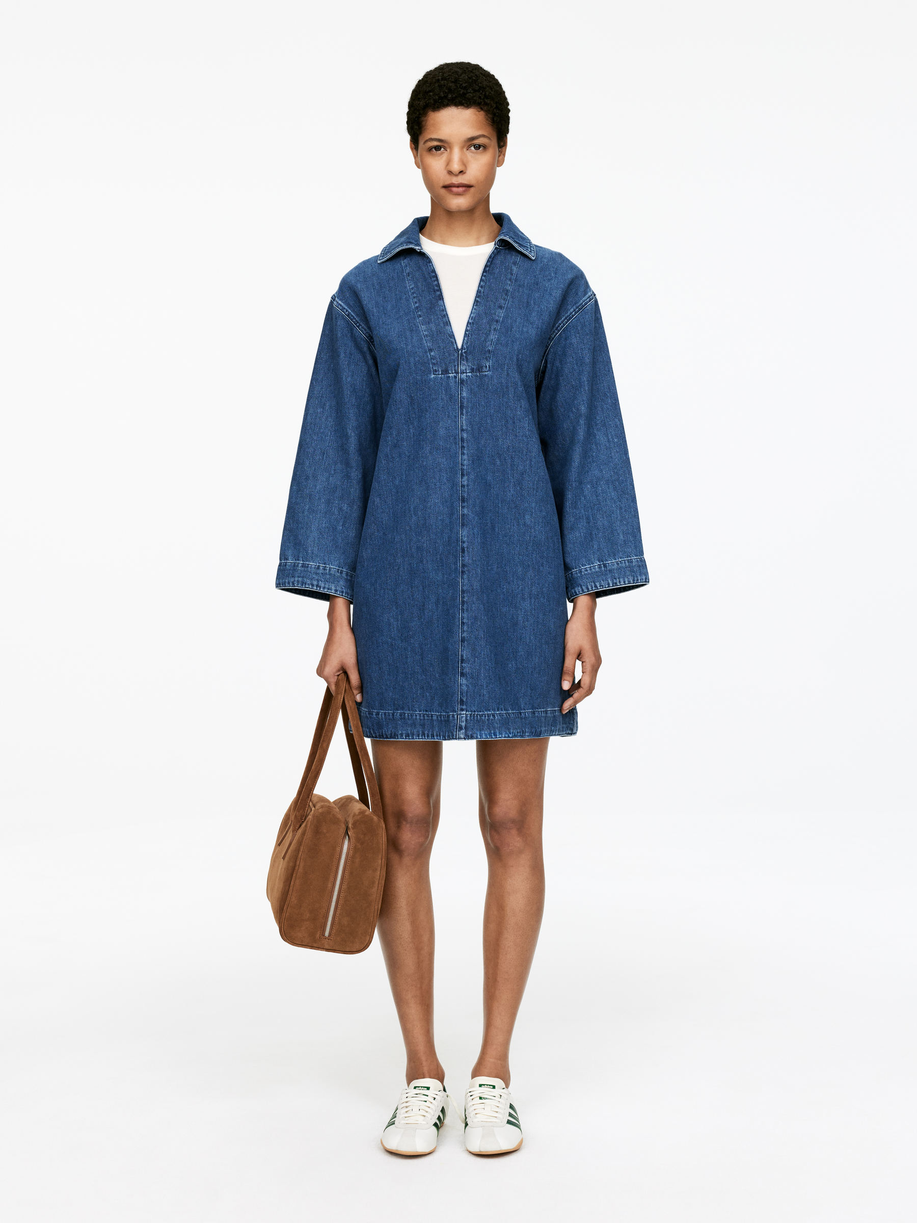 Denim Tunic-#606575-15800