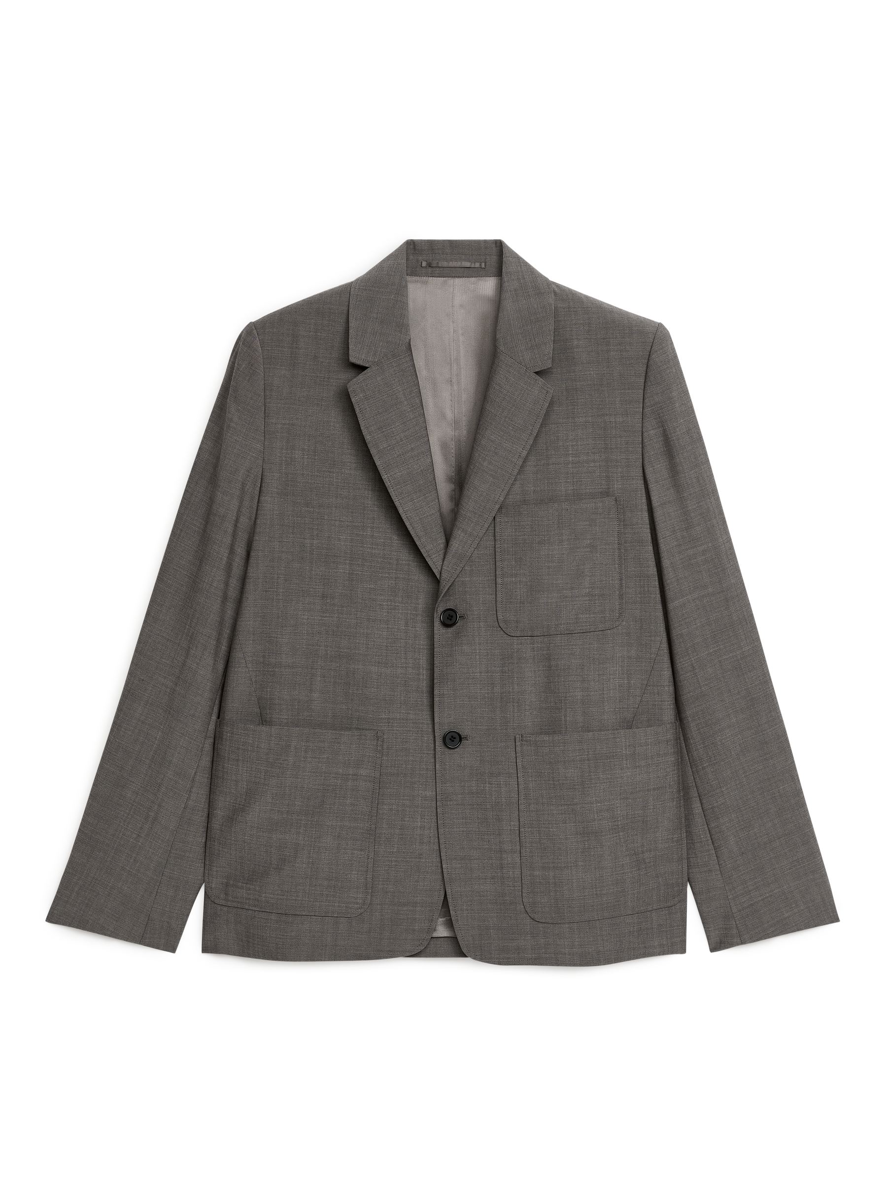 Blazer ligero funcional de lana - Gris - Corte estándar - Men - StillMedia/DescriptiveStillLife - 1