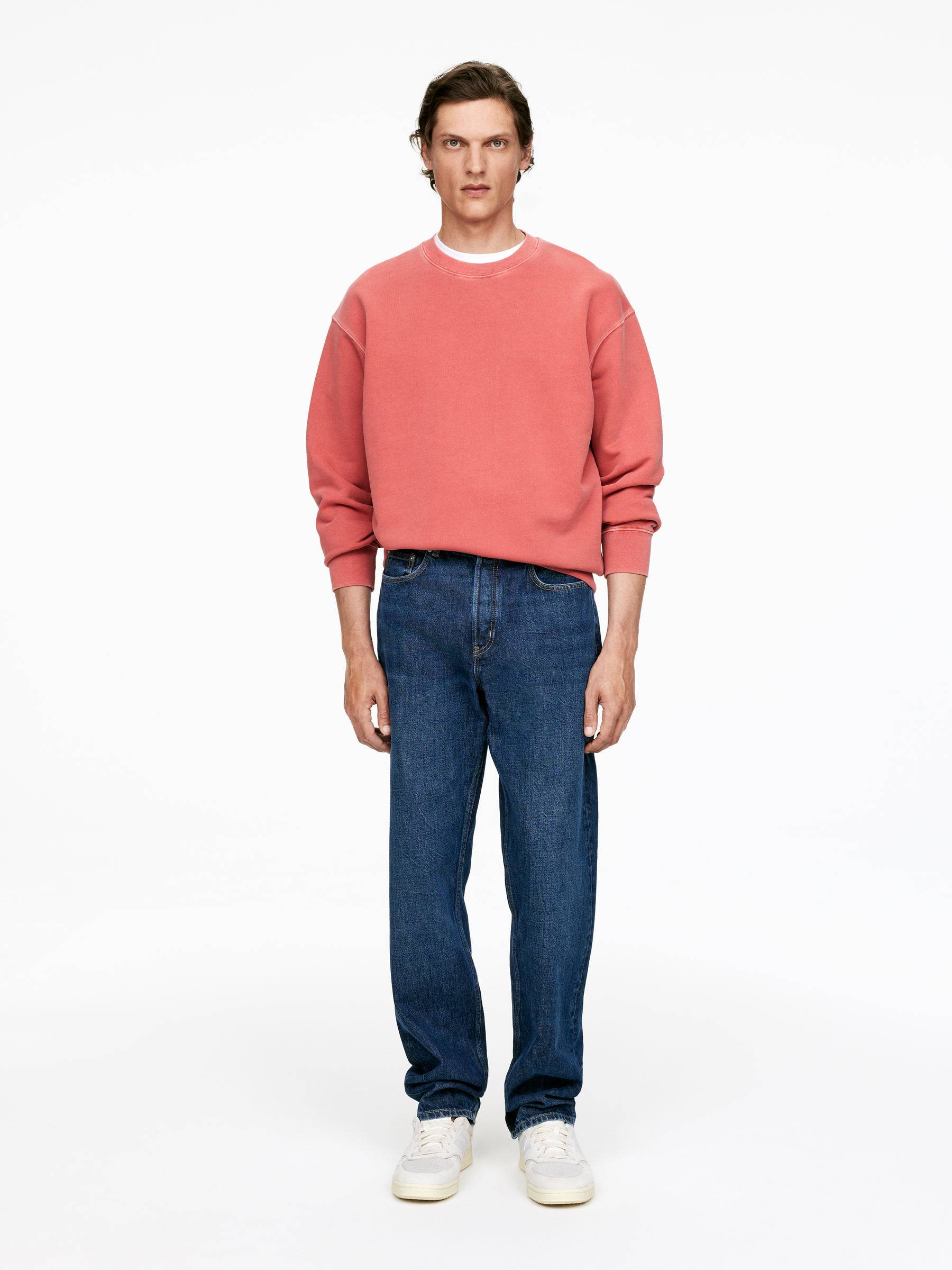 OCEAN Loose Straight Jeans-#454553-12000