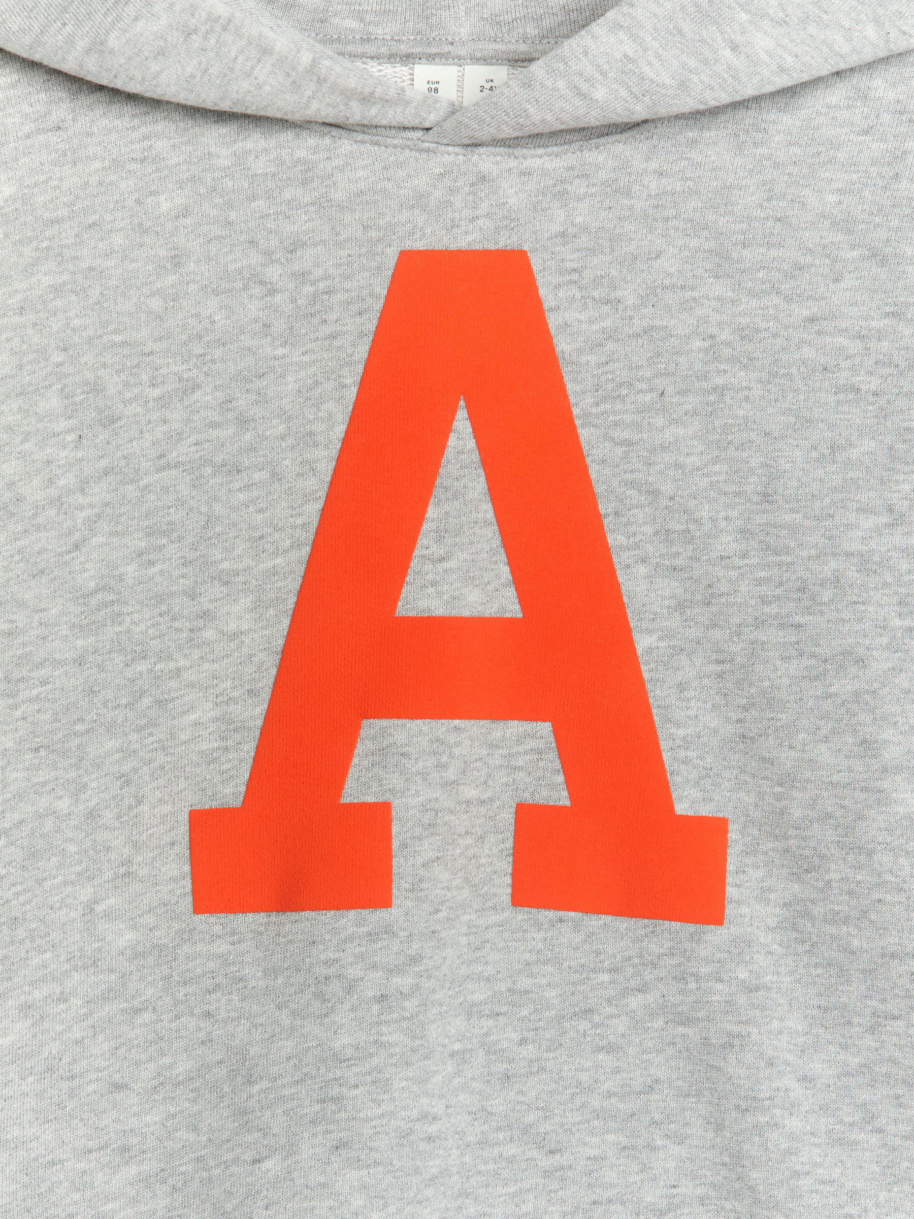 Haftowana bluza z kapturem - Szary/Pomarańczowy - Luźny fason - Children - StillMedia/DescriptiveDetail - 1