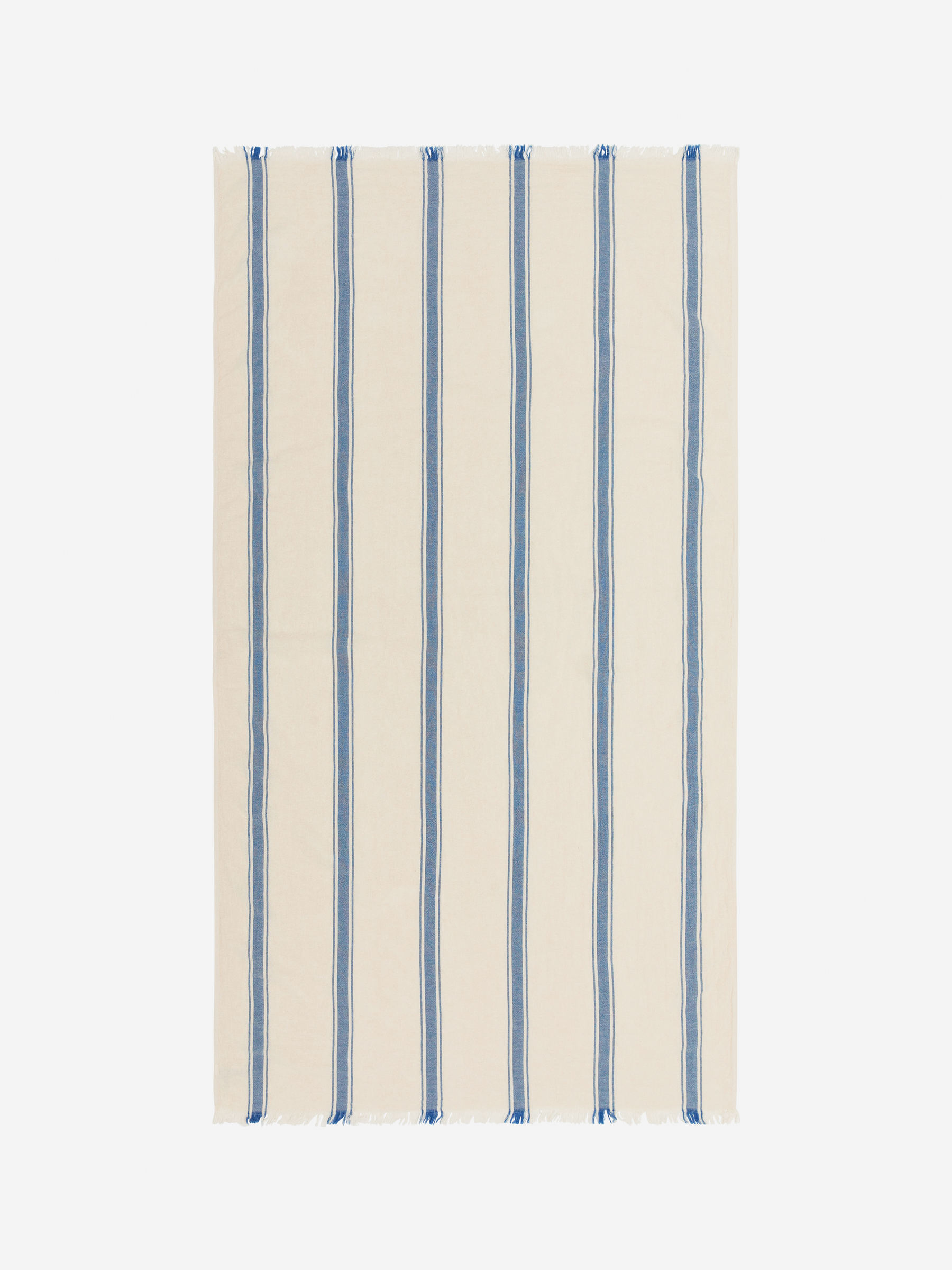 Woven Cotton Towel - Off White/Blue - Homeware - StillMedia/DescriptiveStillLife - 2