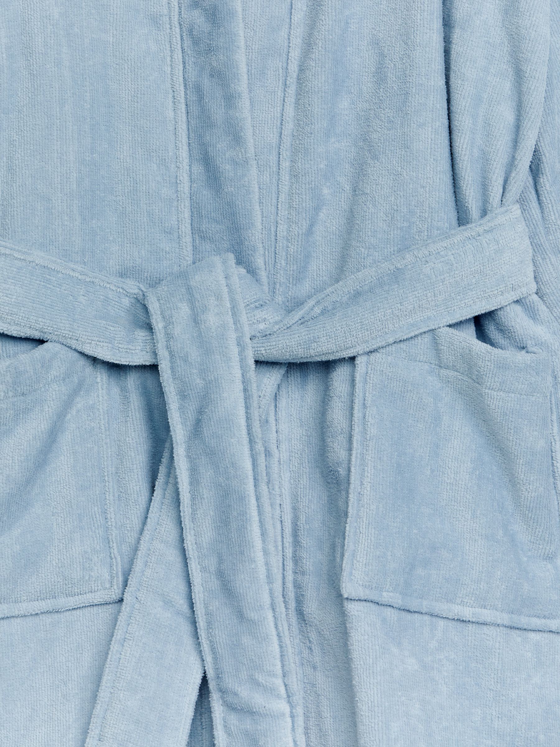 Bawełniany szlafrok frotte - Dusty Blue - Fason normalny - Children - StillMedia/DescriptiveDetail - 2