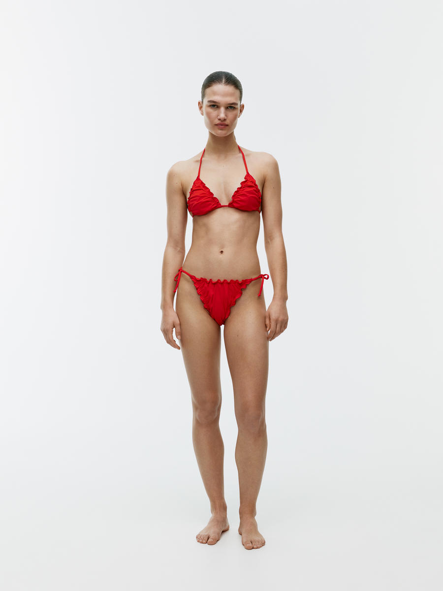 Bikinihose mit Babylock-Nähten - Rot - Women - 1223660001