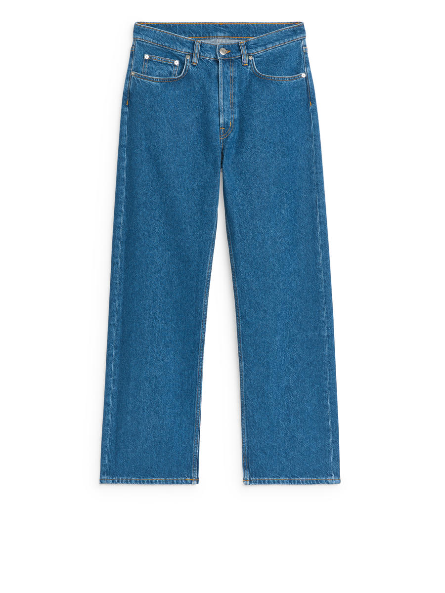 SHORE Low Relaxed Jeans-#3E558F-3629