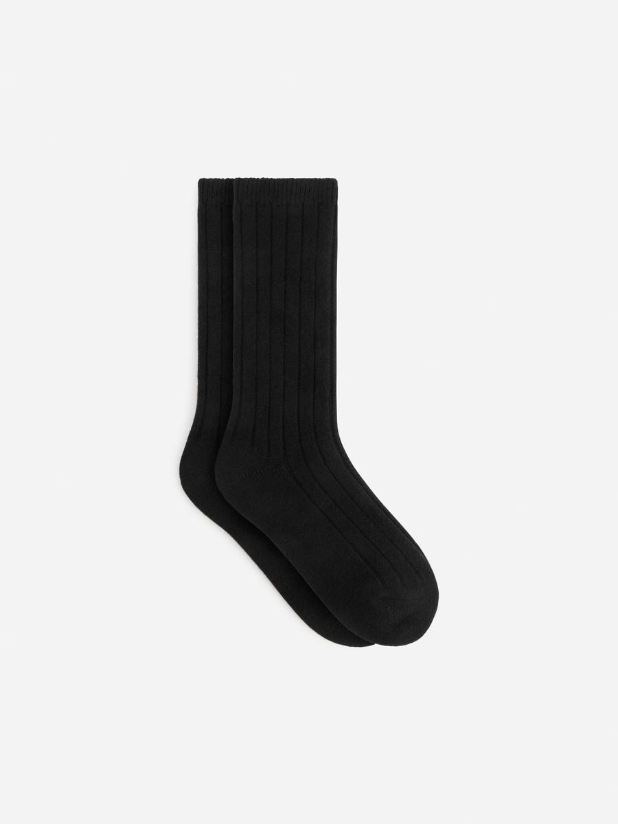 Socken aus Kaschmir und Wolle-#272628-9201