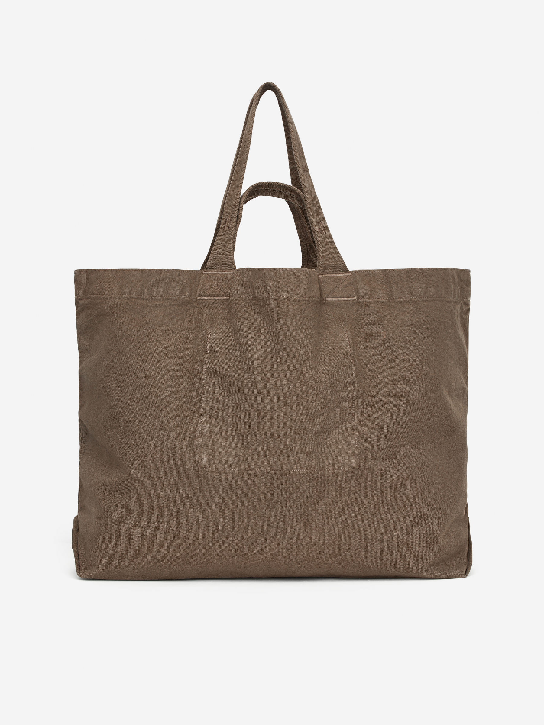 Oversized Canvas Tote-#6C655F-15360