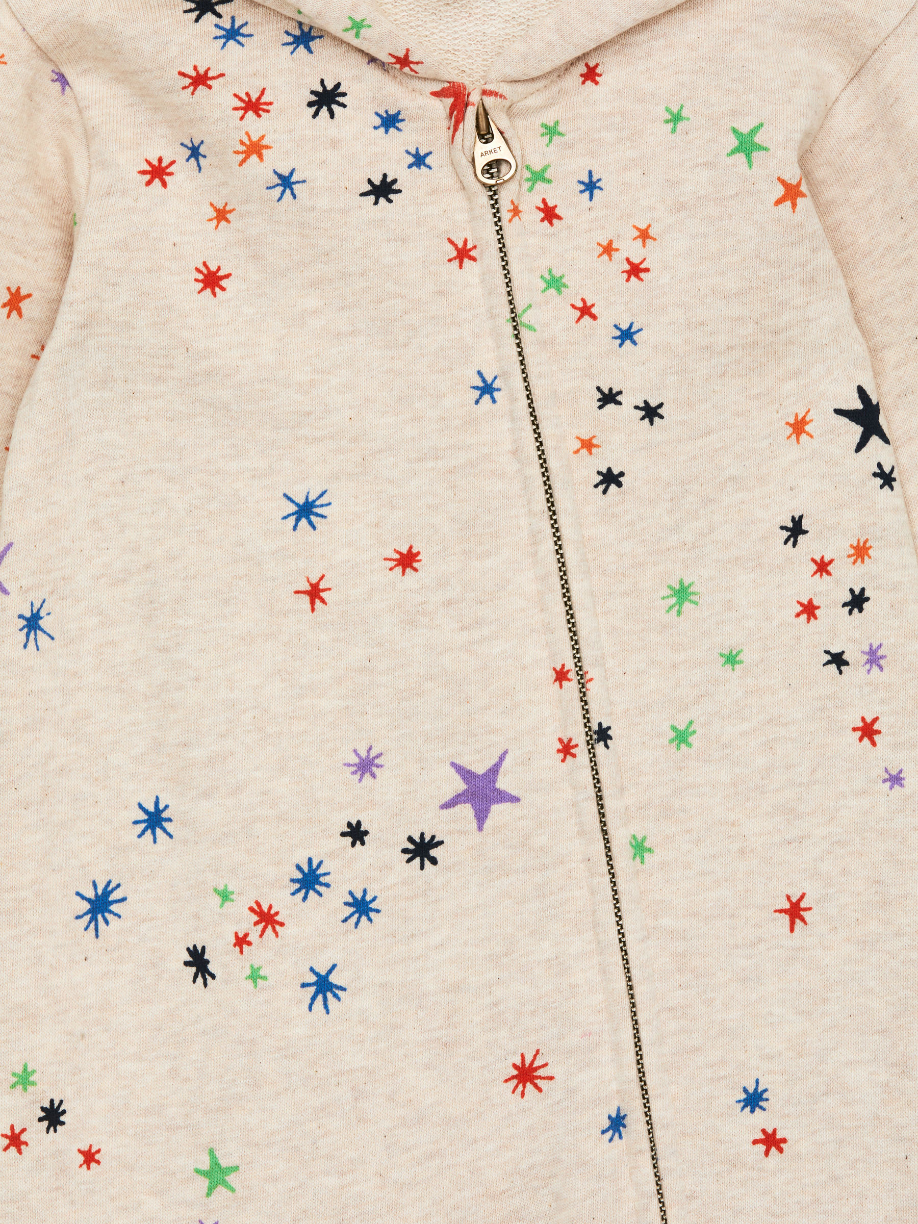 Hooded Jersey Overall - Beige/Multi-Colour - Loose fit - Children - StillMedia/DescriptiveDetail - 2