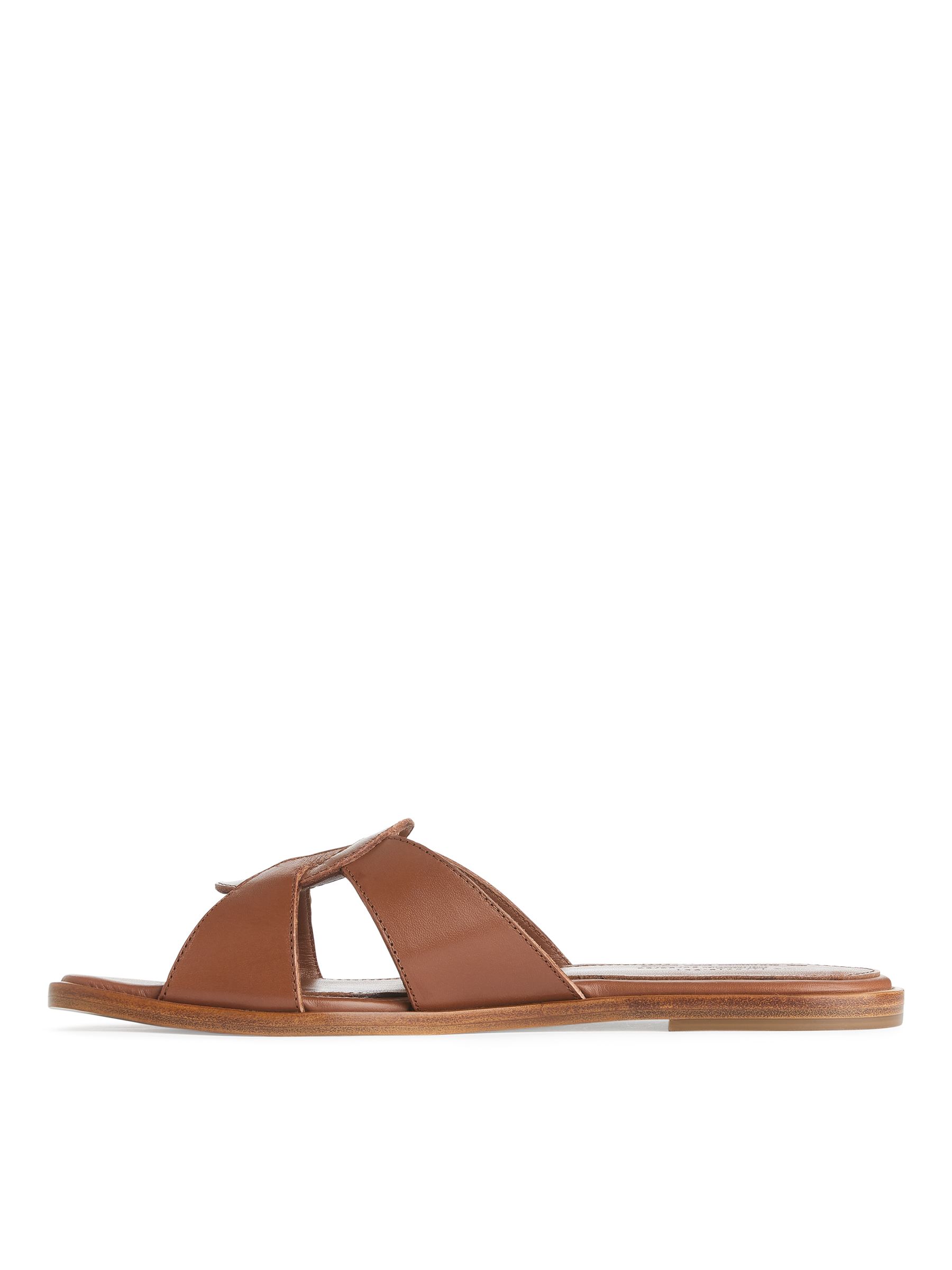Sandali slip in bassi in pelle - Marrone - Women - StillMedia/DescriptiveStillLife - 5