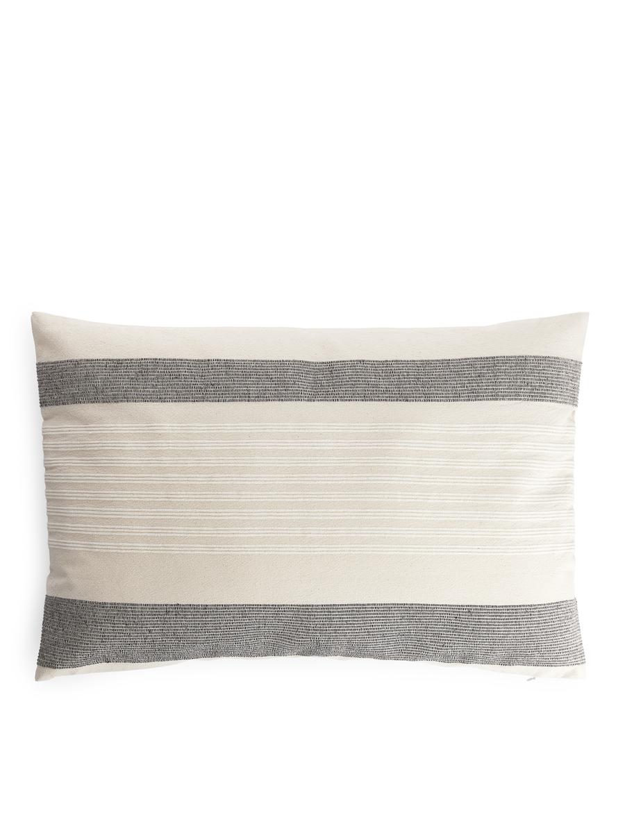 Cushion Cover 40 x 60 cm - Off White/Black - Homeware - 0962362001