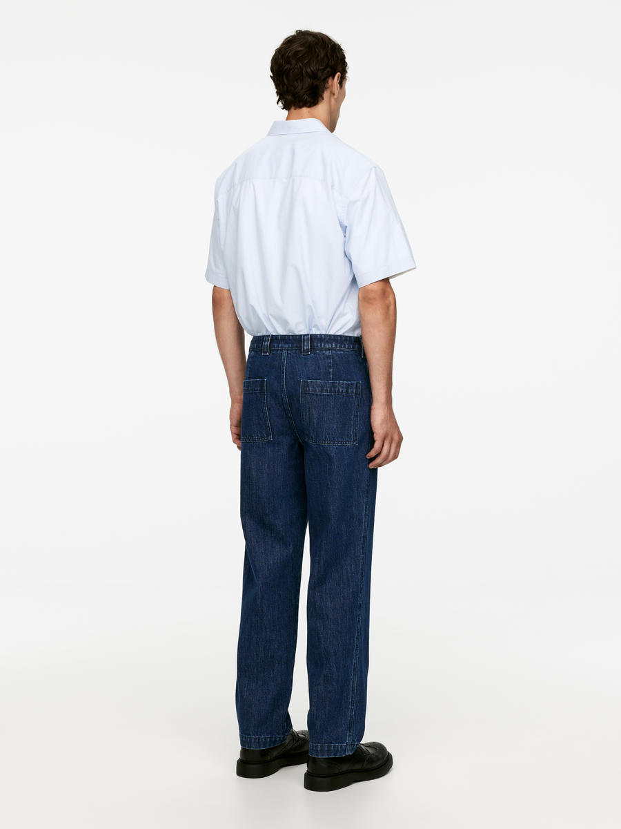 Relaxed Denim Trousers-#454553-12431