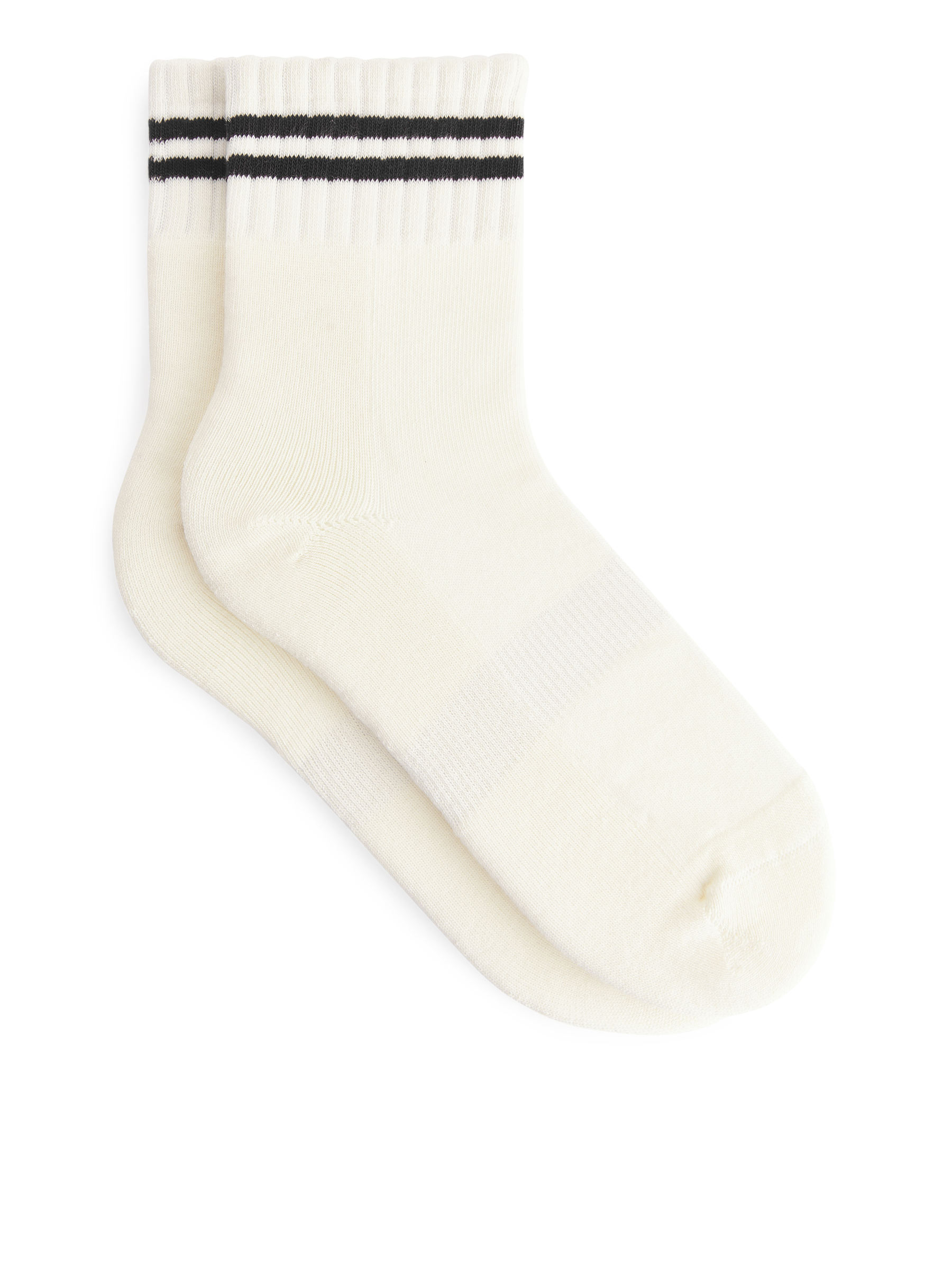 Gerippte Sportsocken - Weiß/Schwarz - Herren - StillMedia/DescriptiveStillLife - 4
