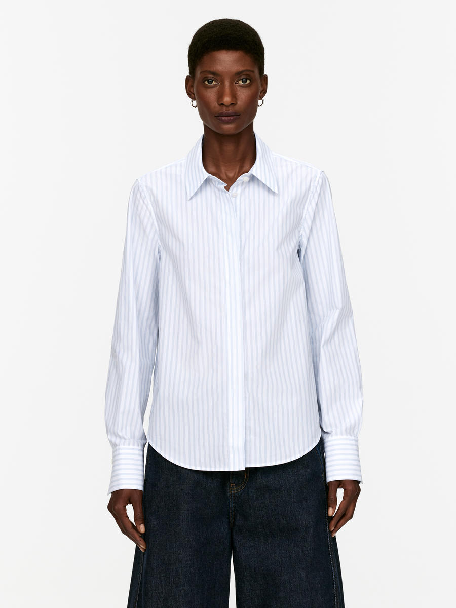 Regular-Fit Poplin Shirt-#FFFFFF-12006