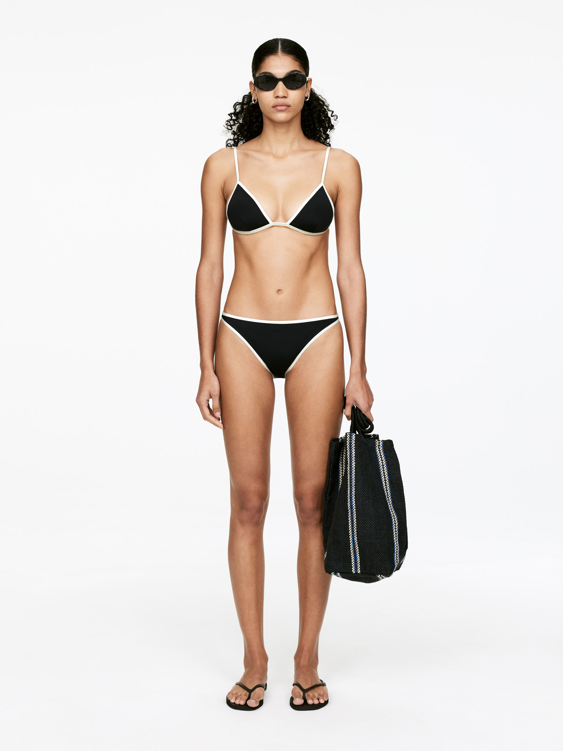 Triangle Bikini Top - Black/White - Women - StillMedia/Lookbook - 3