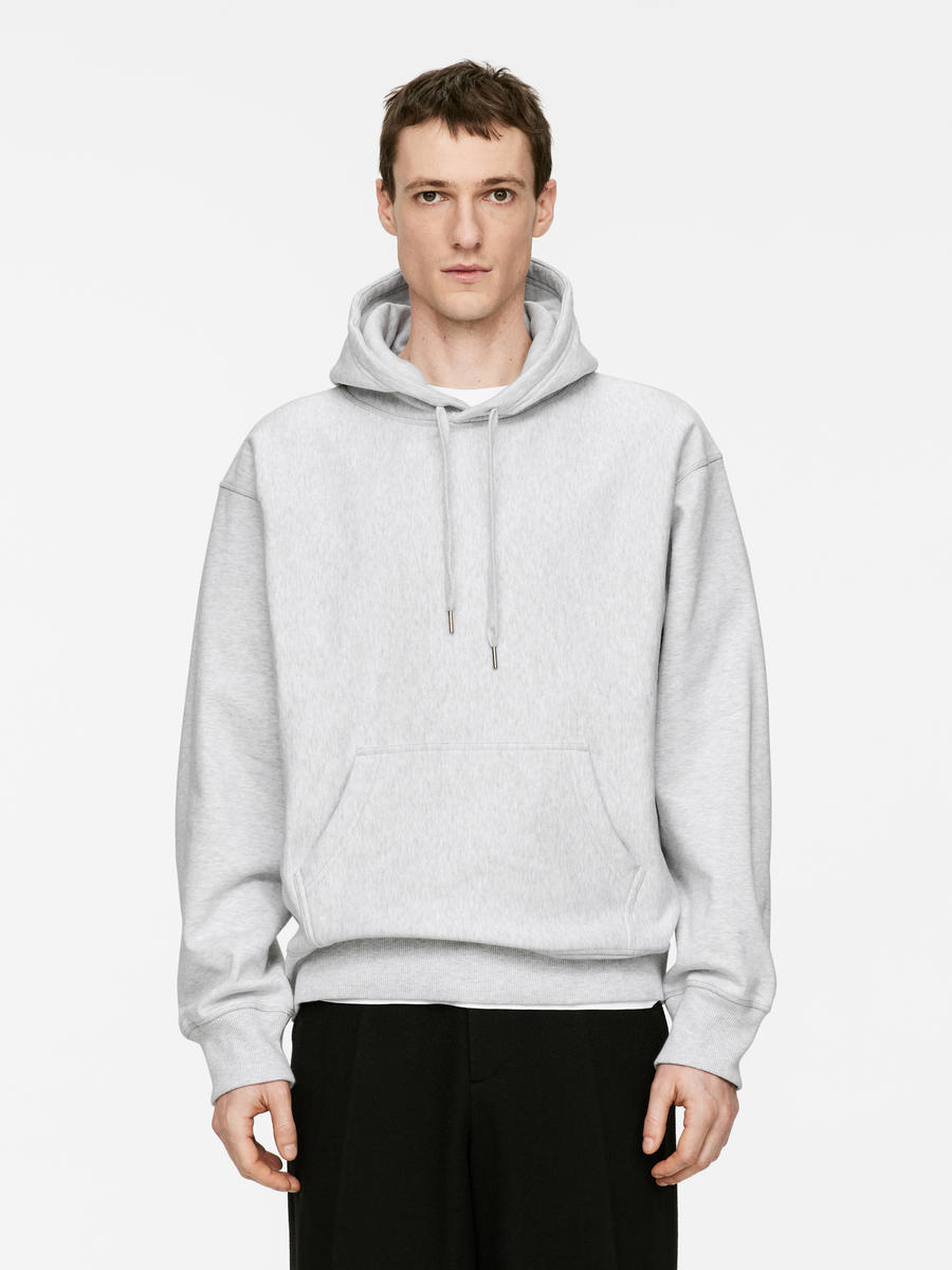 Relaxed Heavyweight Hoodie - Light Grey - Oversized - Men - 1003648002