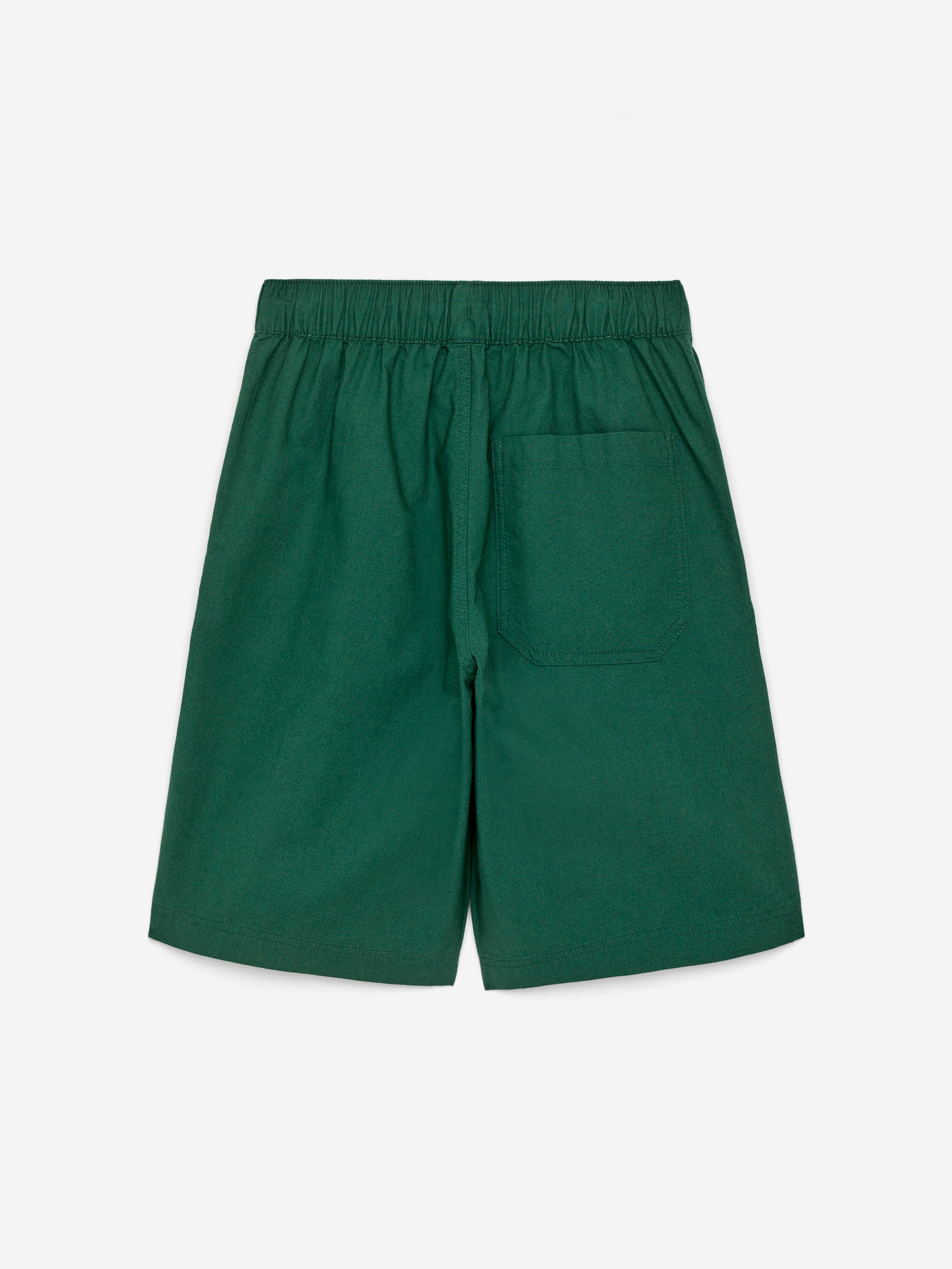 Relaxed Cotton Shorts - Dark Green - Regular fit - Children - StillMedia/DescriptiveStillLife - 2