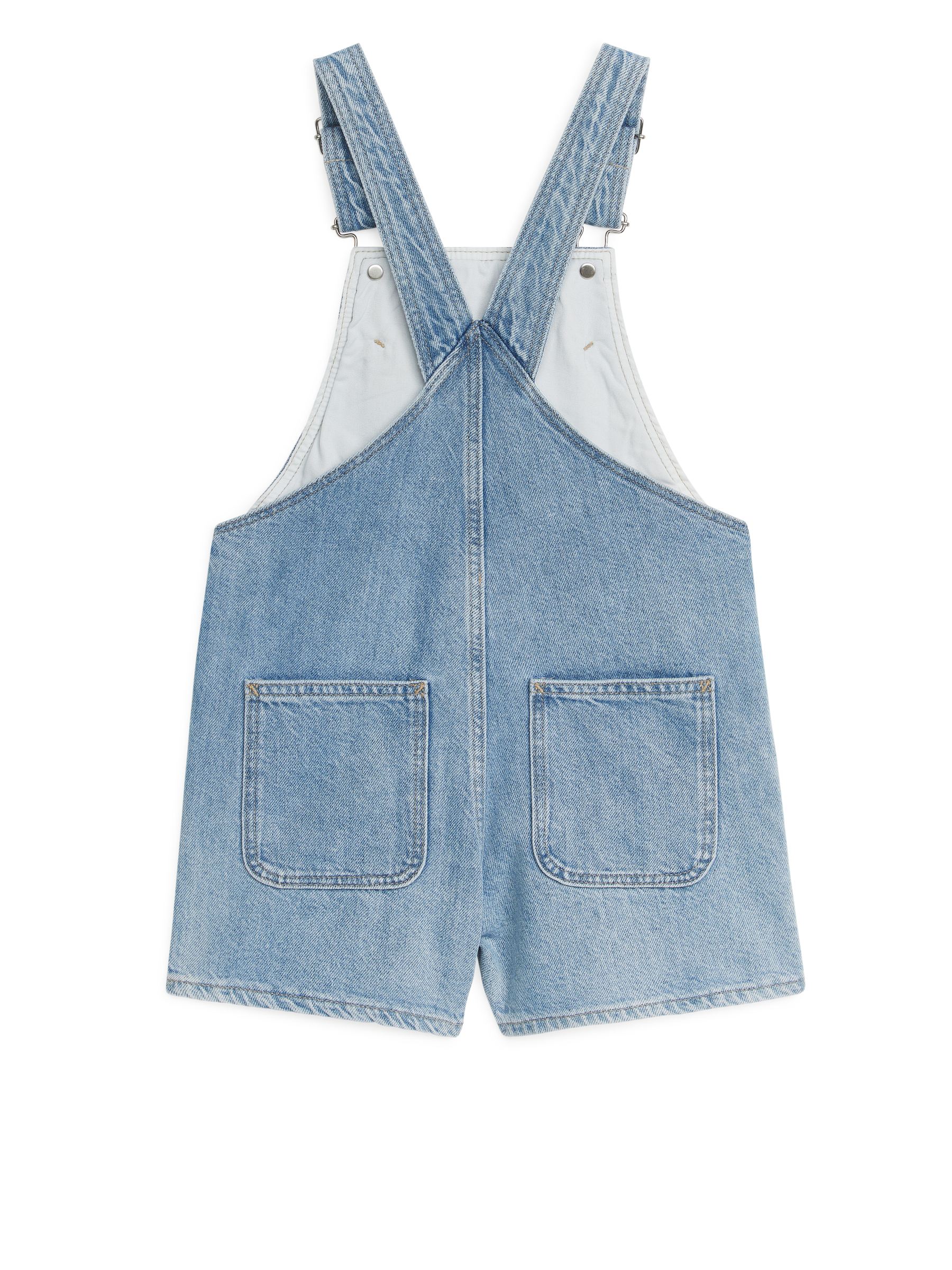 Kurze Denim-Latzhose - Blau - Relaxed Fit - Kinder - StillMedia/DescriptiveStillLife - 3