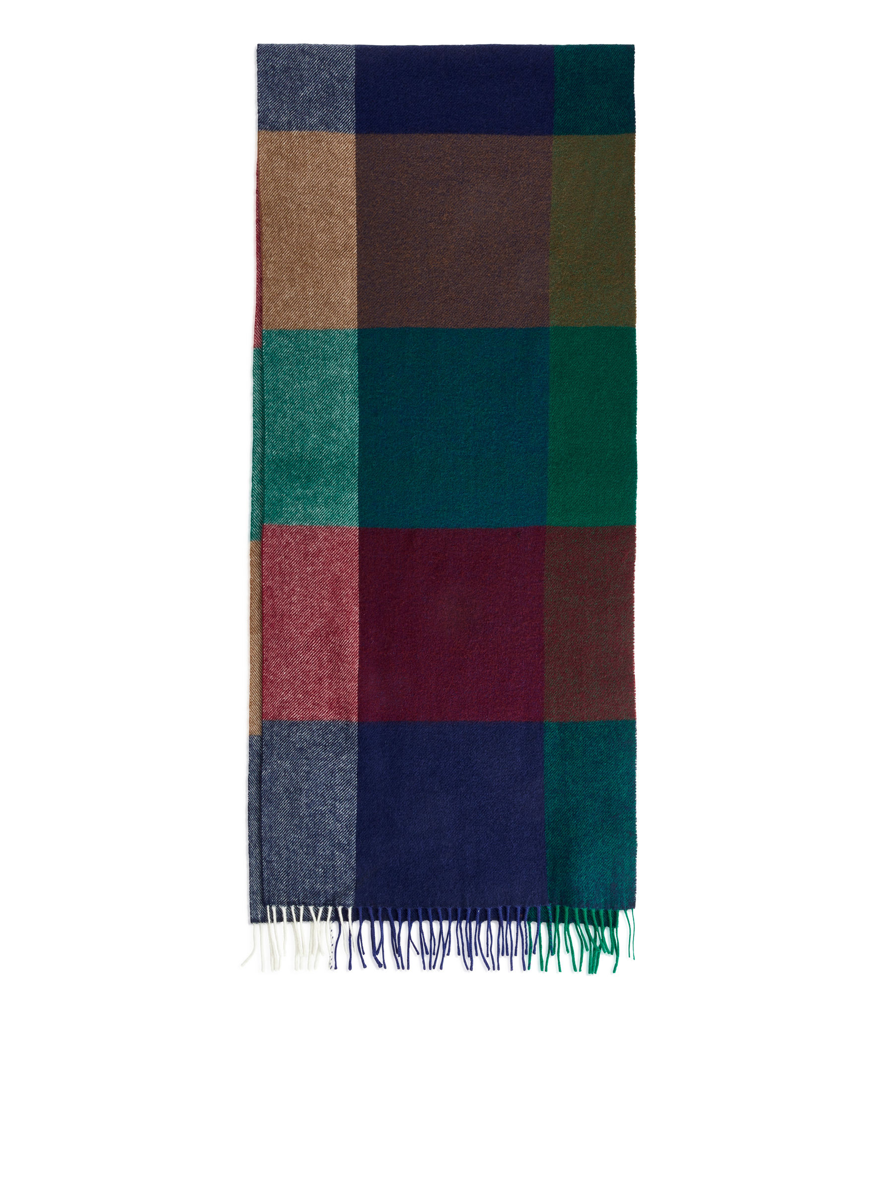 Écharpe vichy en laine - Bleu/Multicolore - Homme - StillMedia/DescriptiveStillLife - 1