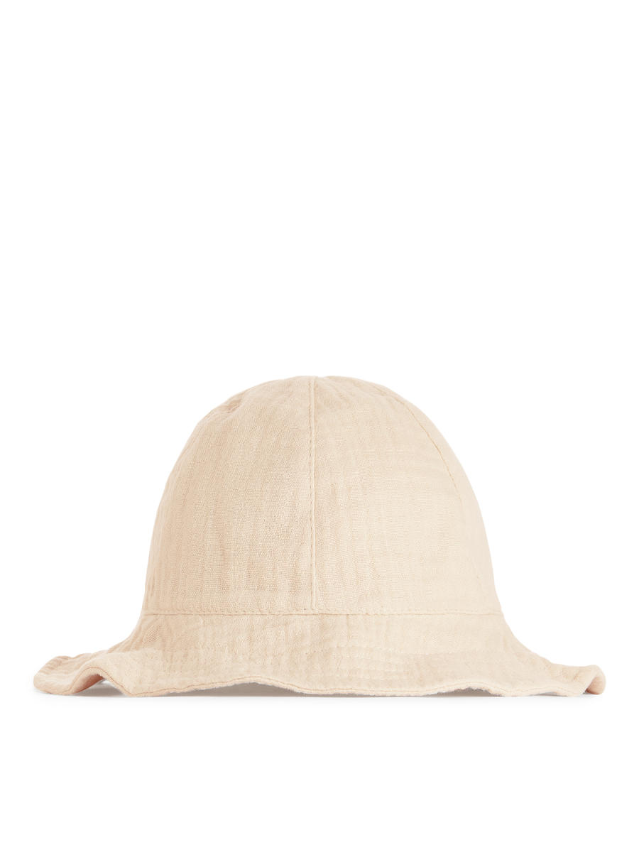 Cotton Muslin Sunhat-#C5B9AB-1614