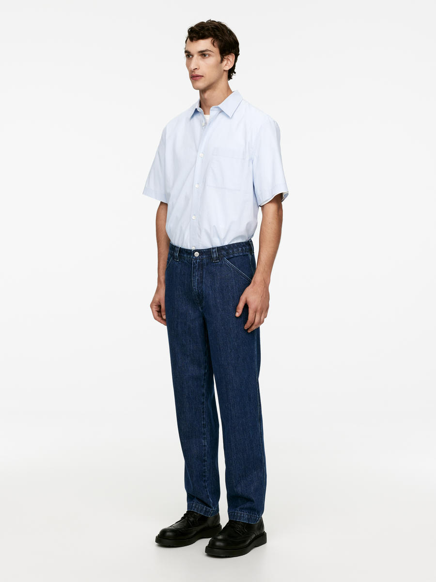 Relaxed Denim Trousers-#454553-12431