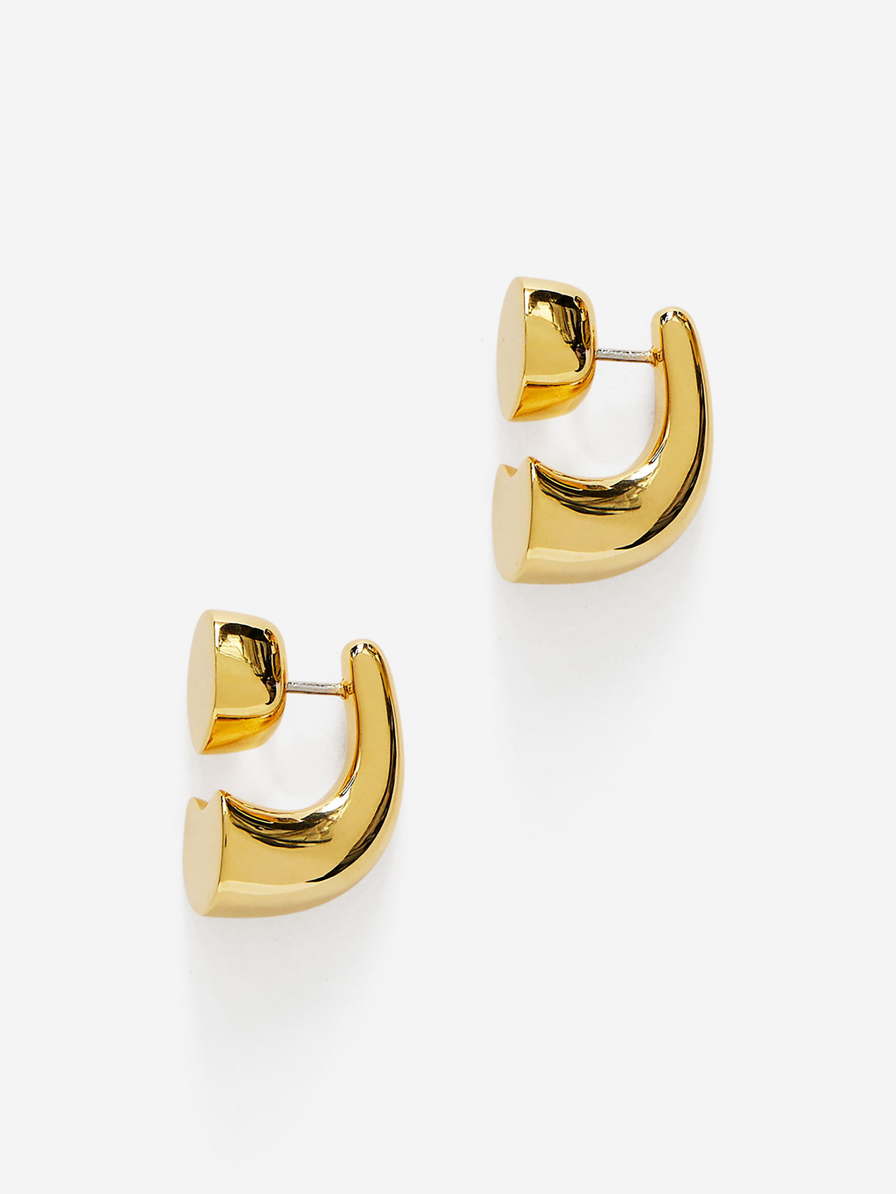 Gold-Plated Earrings - Gold - Women - StillMedia/DescriptiveStillLife - 1