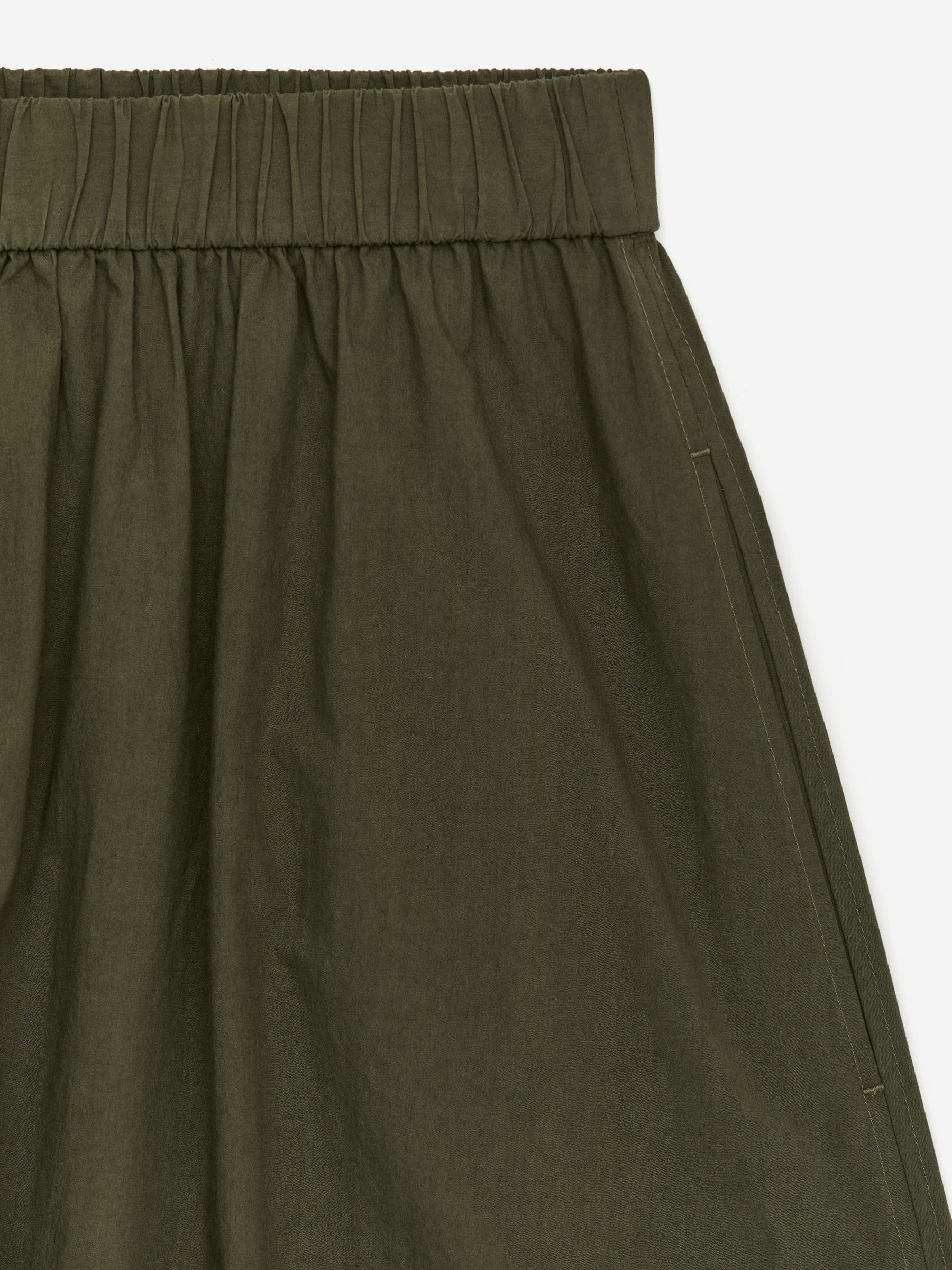A-Line Cotton Skirt - Khaki Green - Regular fit - Children - StillMedia/DescriptiveDetail - 2