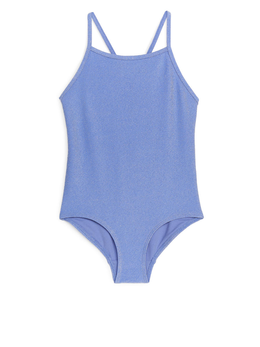 Lurex-Badeanzug - Blau - Children - 1214912001