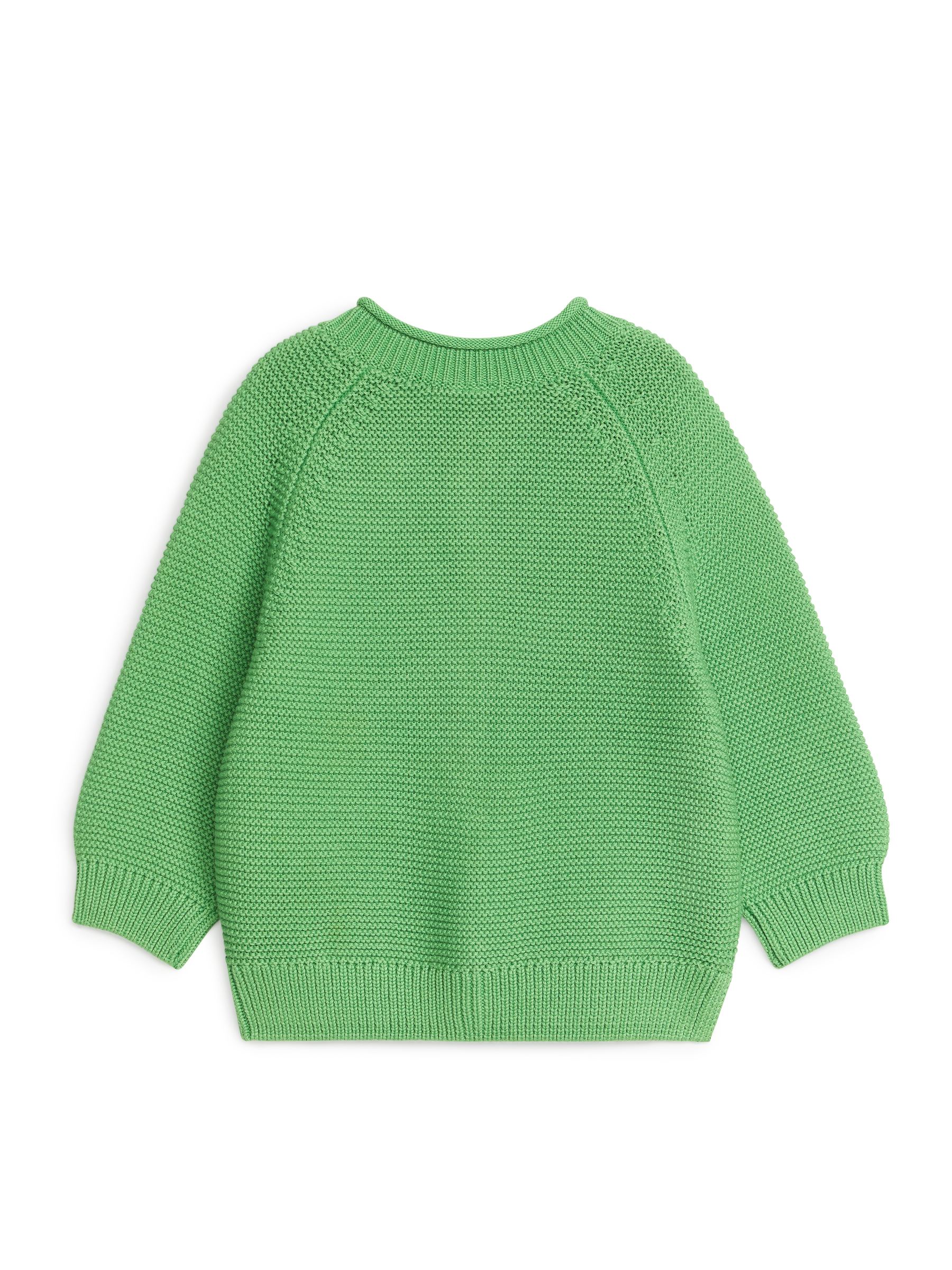 Cárdigan de algodón de punto - Verde - Corte estándar - Children - StillMedia/DescriptiveStillLife - 3