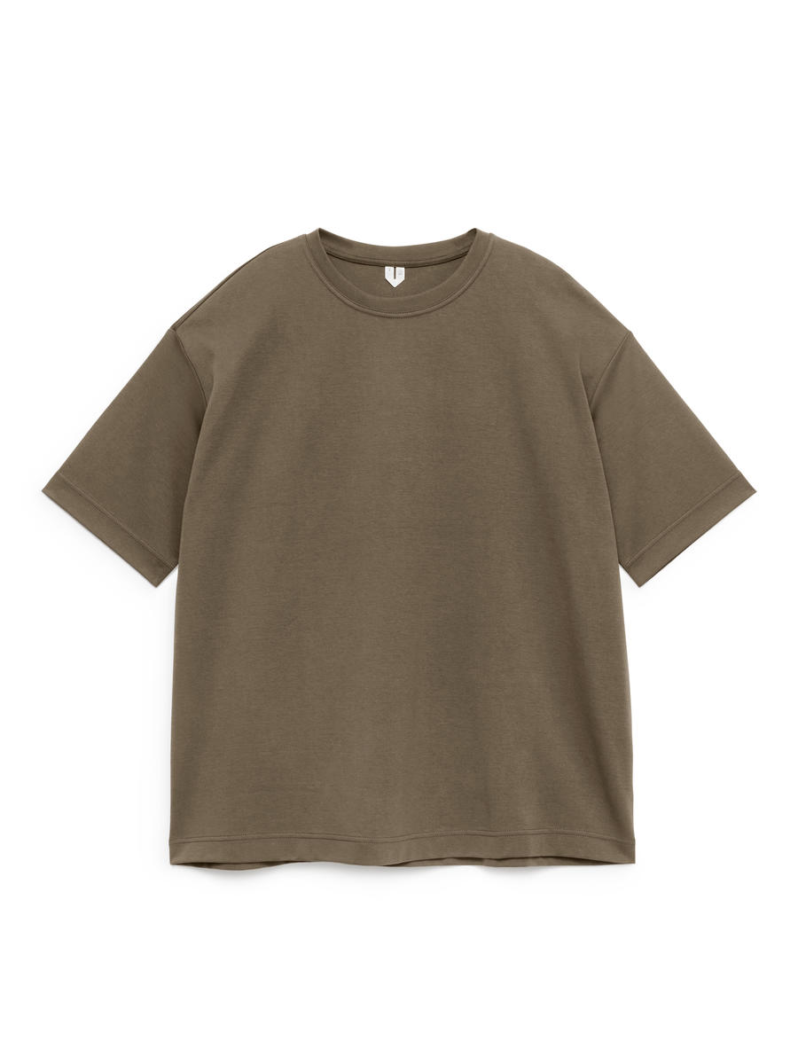 Heavyweight T-Shirt-Beige-12636